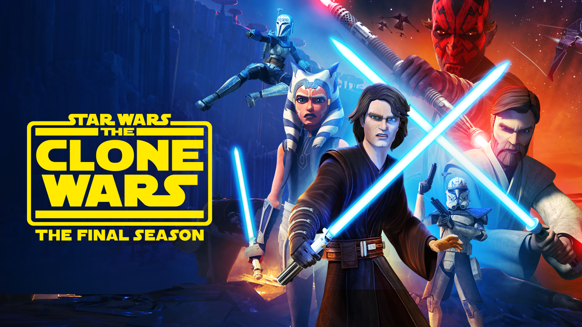 1920x1080 HD version of The Clone Wars Season 7 promotional banner, Desktop