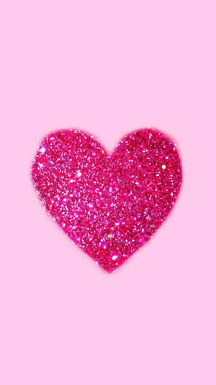 720x1280 Glitter Pink Heart Wallpaper Free HD Wallpaper, Phone