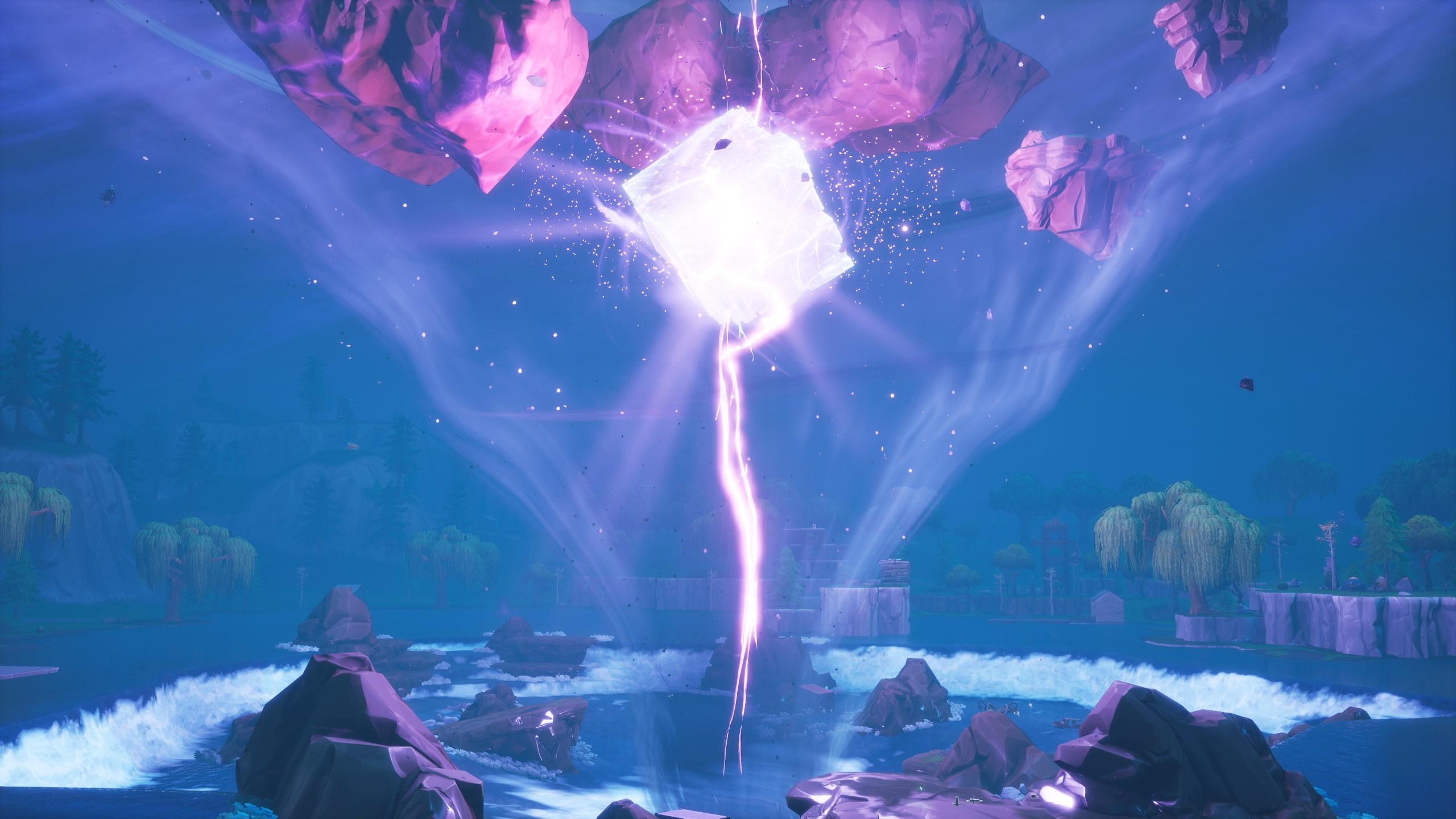 2560x1440 Fortnite's mysterious cube 'Kevin' has exploded in a live event, Desktop