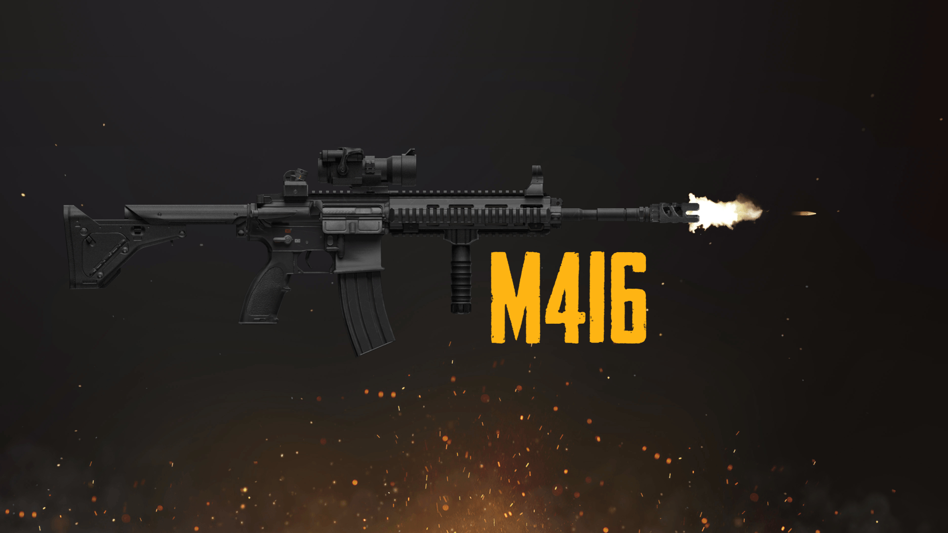 1920x1080 PUBG Weapon Builder & Image Creator. PUBGAddict.com Gun, Desktop