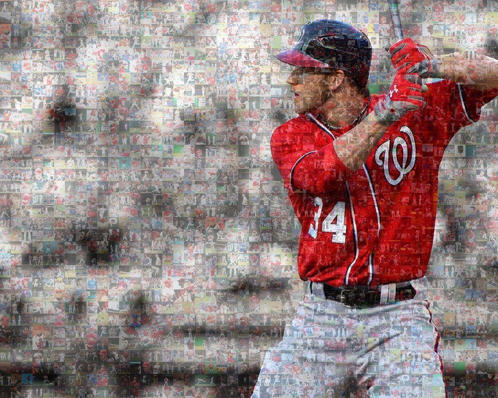 1000x800 Bryce Harper Mosaically Print, Desktop