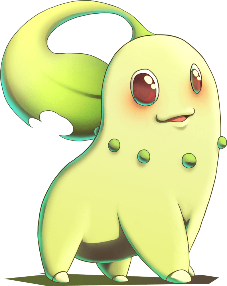 800x1010 Chikorita from Pokemon Gold and Silver, Phone