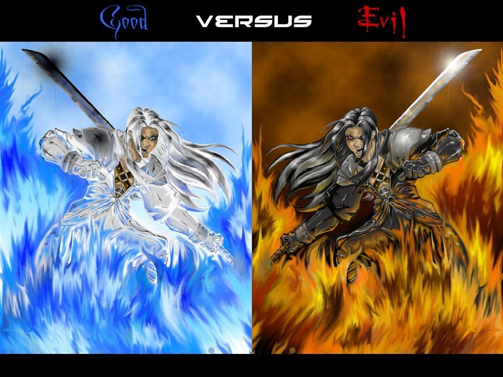 1030x770 Good versus Evil LD « «Anime wallpaper «Anime wallpaper, Desktop