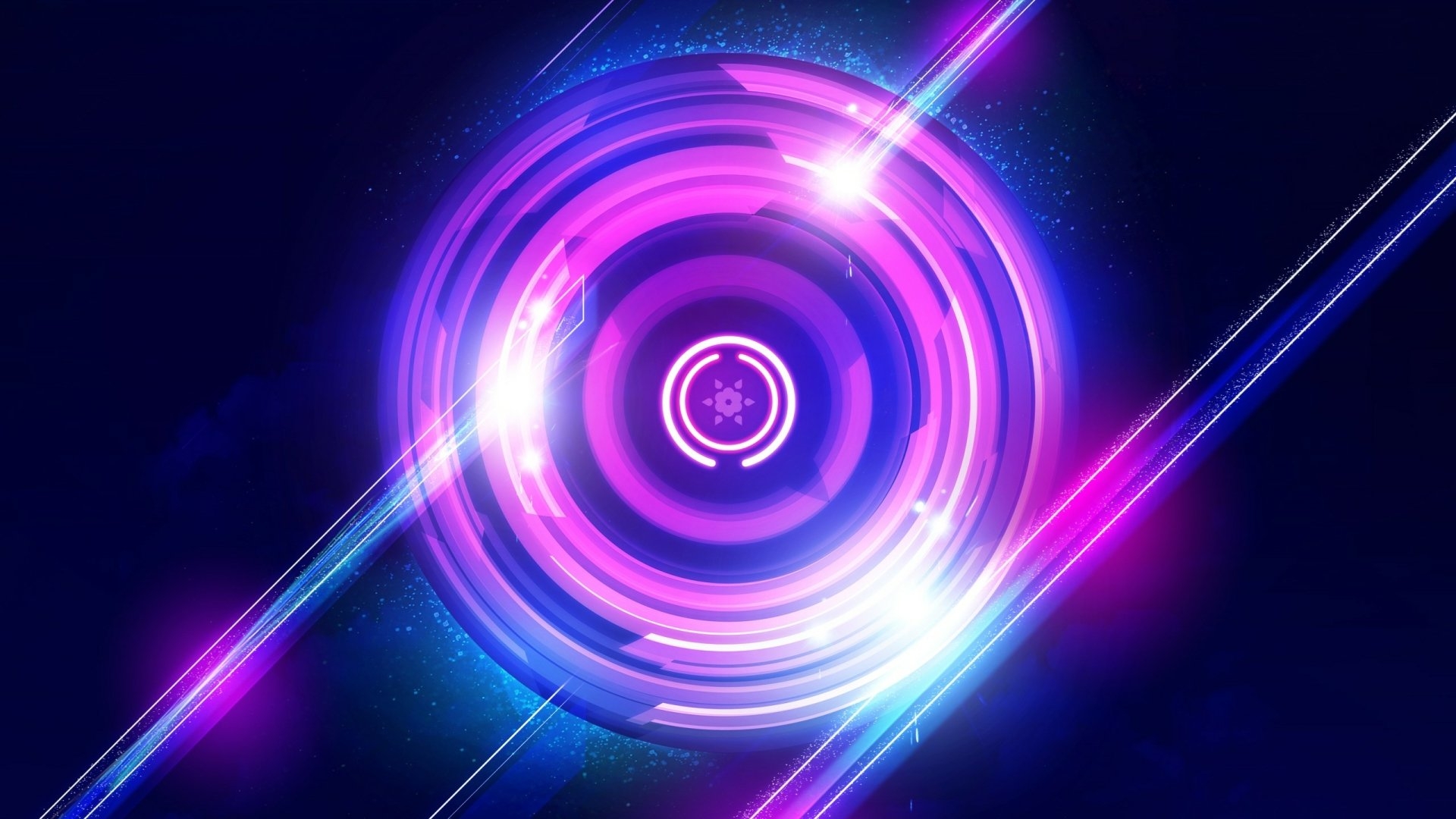 1920x1080 Neon Vortex HD Wallpaper, Desktop