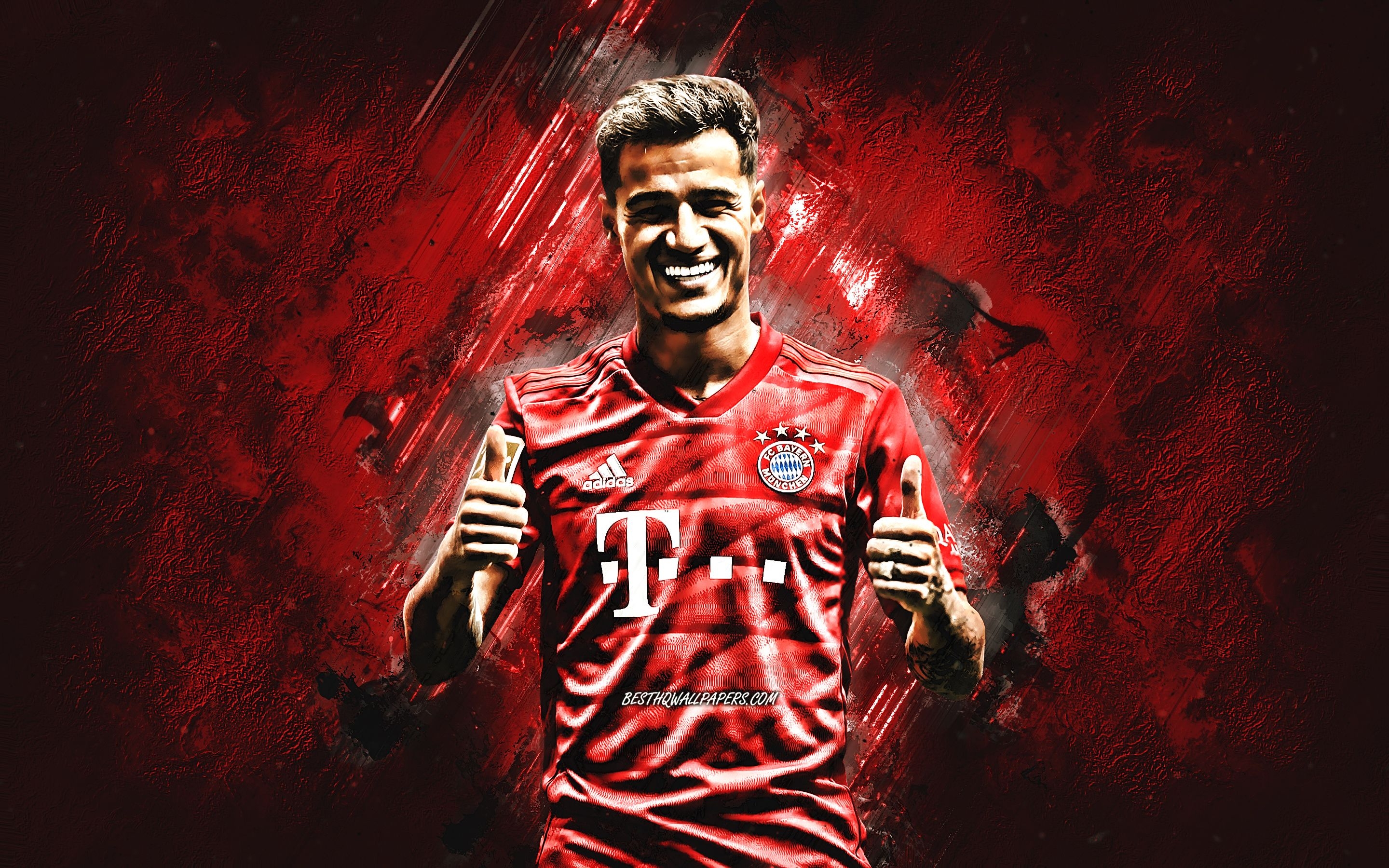 2880x1800 Download wallpaper Philippe Coutinho, FC Bayern Munich, Desktop