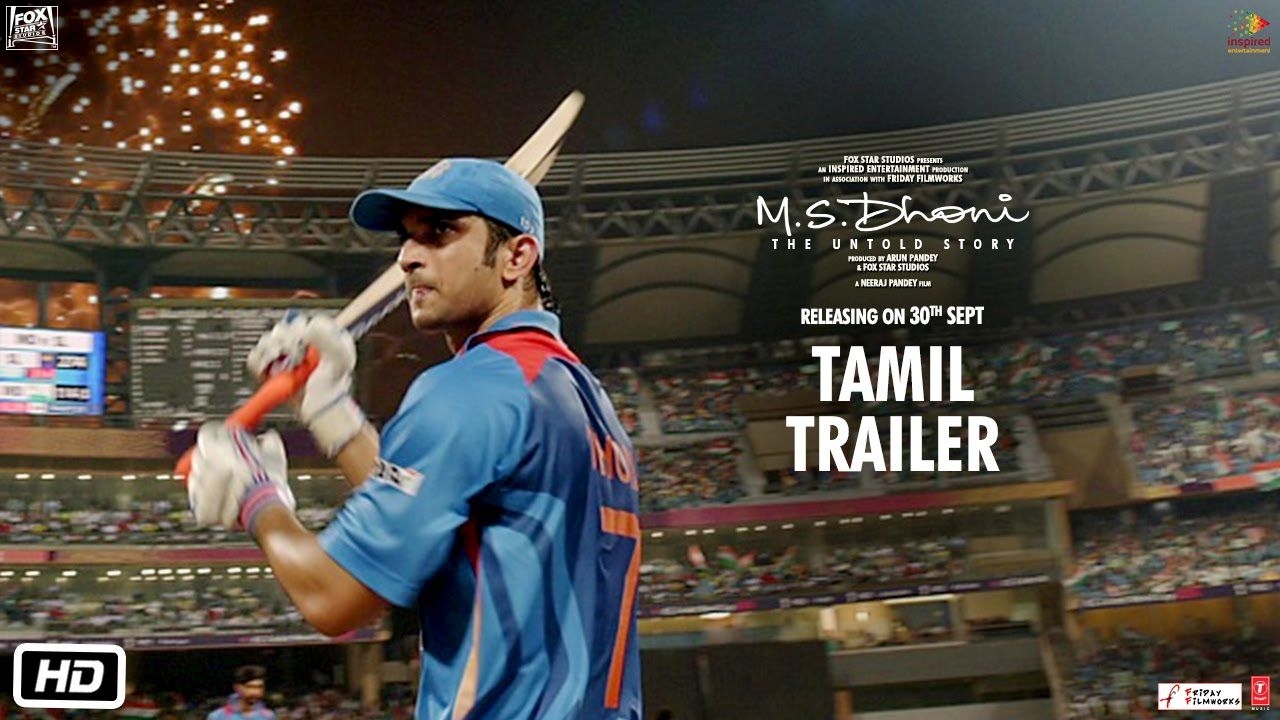 1280x720 M.S.Dhoni Untold Story. Official Tamil. Sushant, Desktop