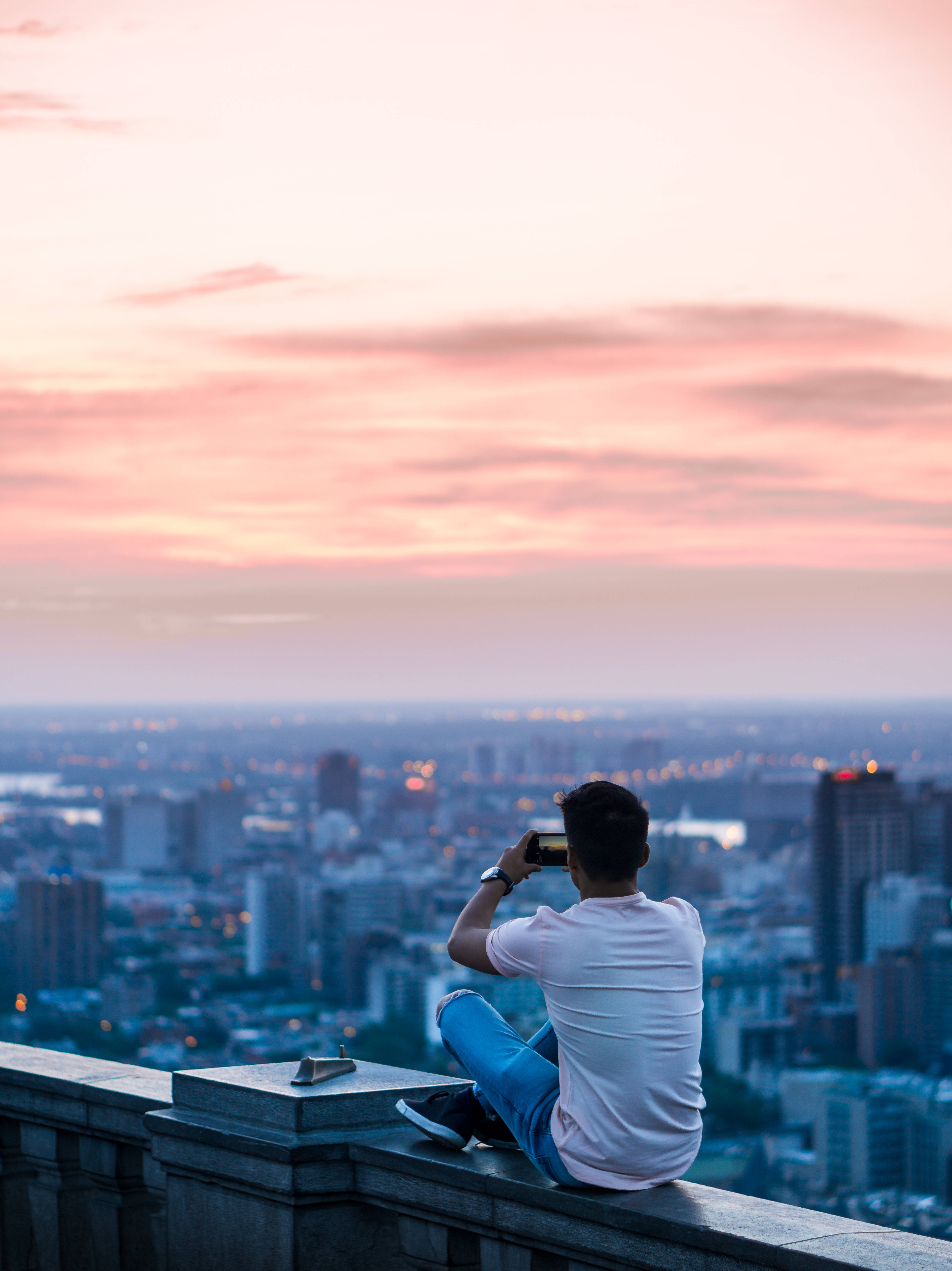 3910x5220 Download A Boy In The Rooftop Wallpaper, Phone