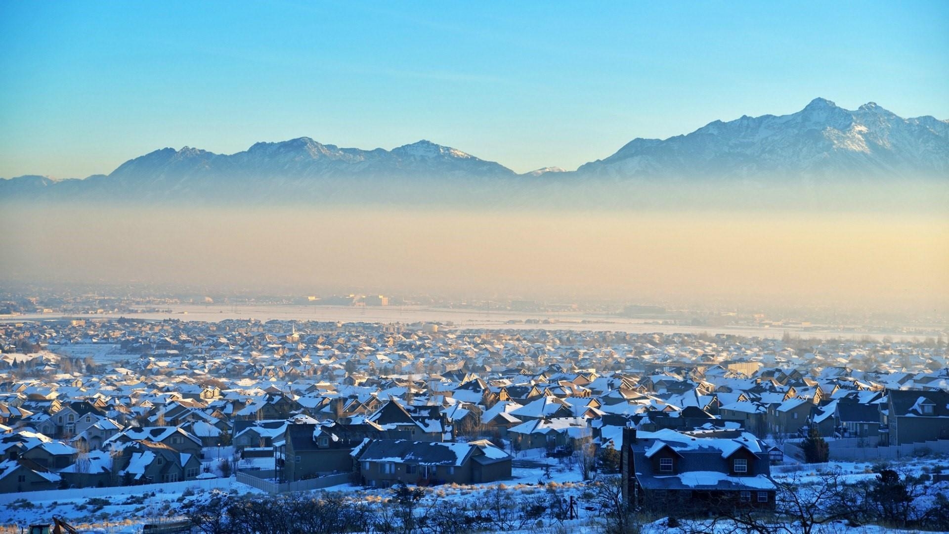 1920x1080 Salt Lake City In Winter Wallpaper. Wallpaper Studio 10, Desktop