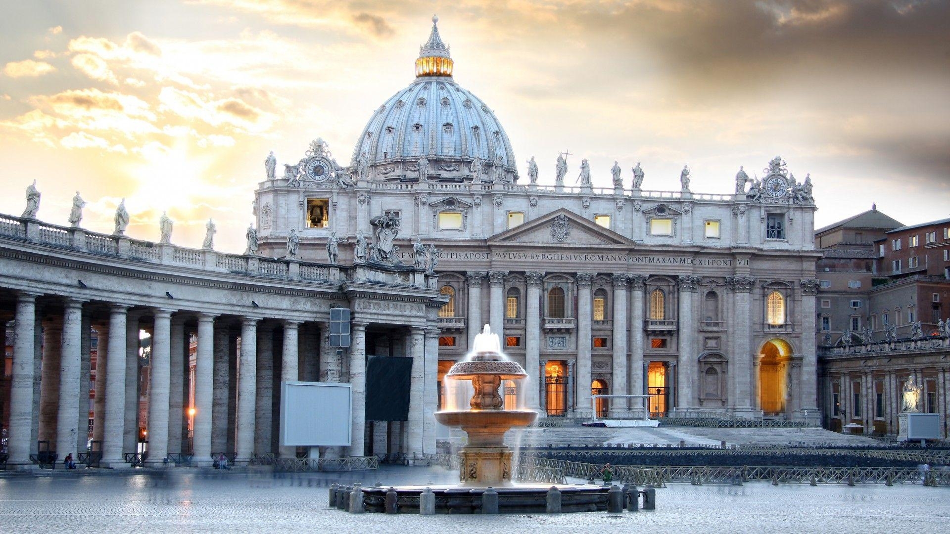 1920x1080 Saint Peter's Square, Vatican City in Italy Full HD Wallpaper, Desktop