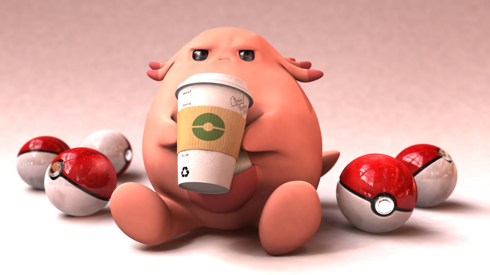 1920x1080 Grumpy Chansey, Desktop