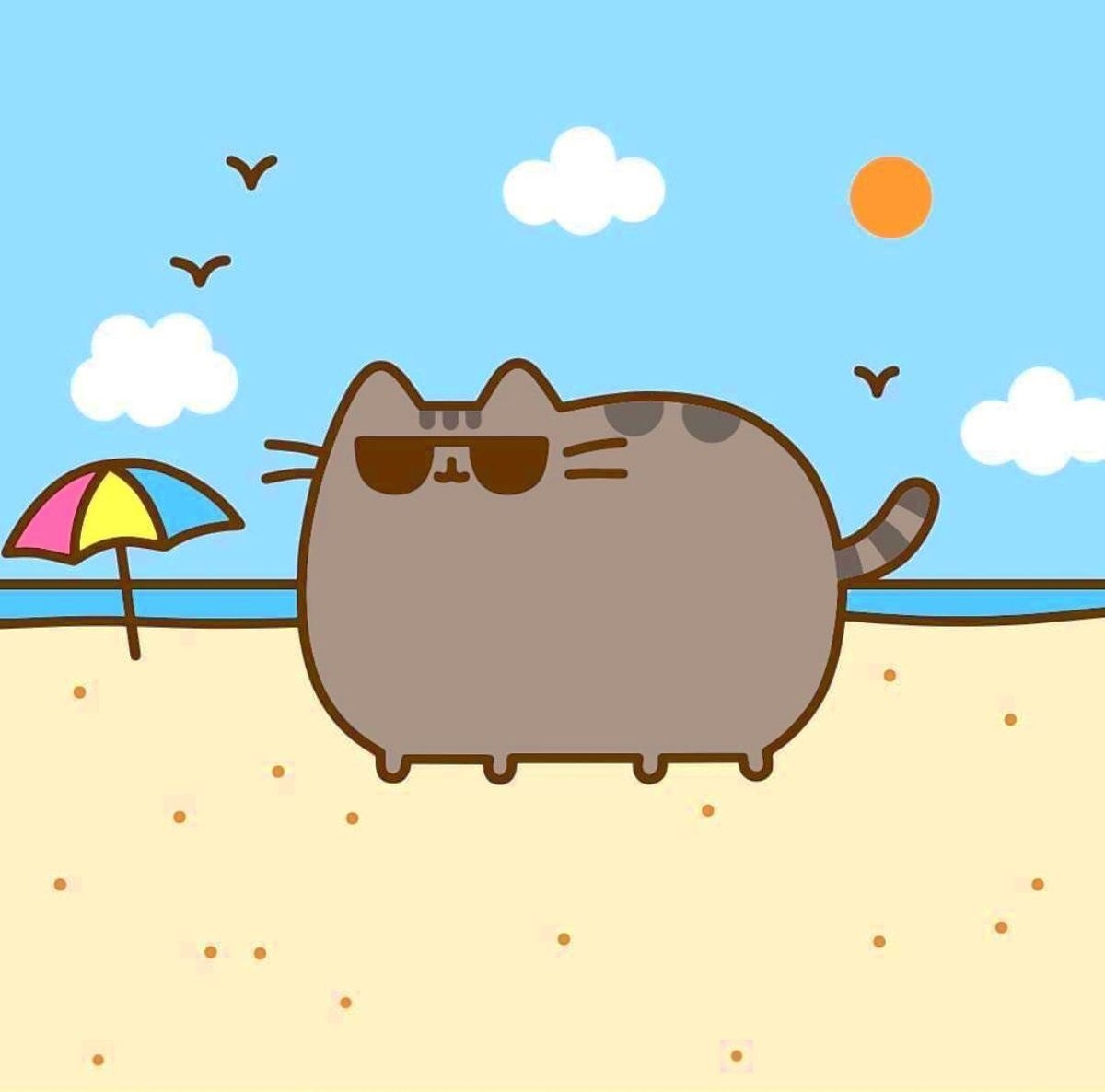 1200x1190 Get ready for summer with Pusheen!. Pusheen cat, Pusheen cute, Desktop