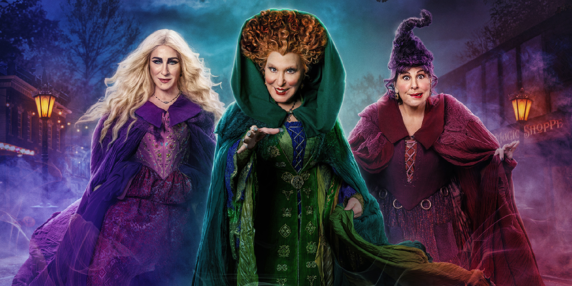 2000x1000 Sanderson Sisters Run Amok In New Hocus Pocus 2 Poster, Dual Screen