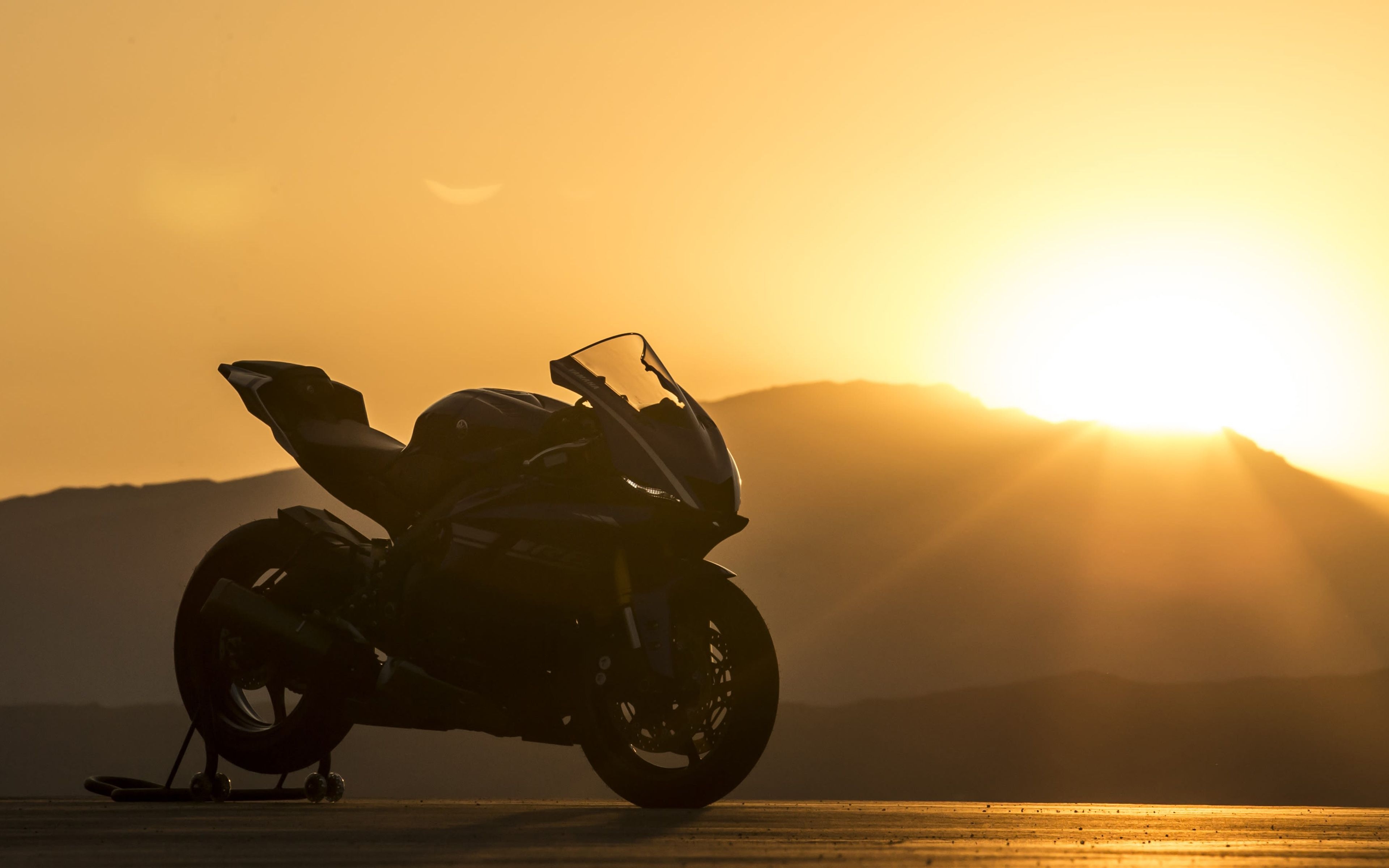 3840x2400 Download Wallpaper Yamaha YZF R 4k, Sunset, 2018 Bikes, Desktop