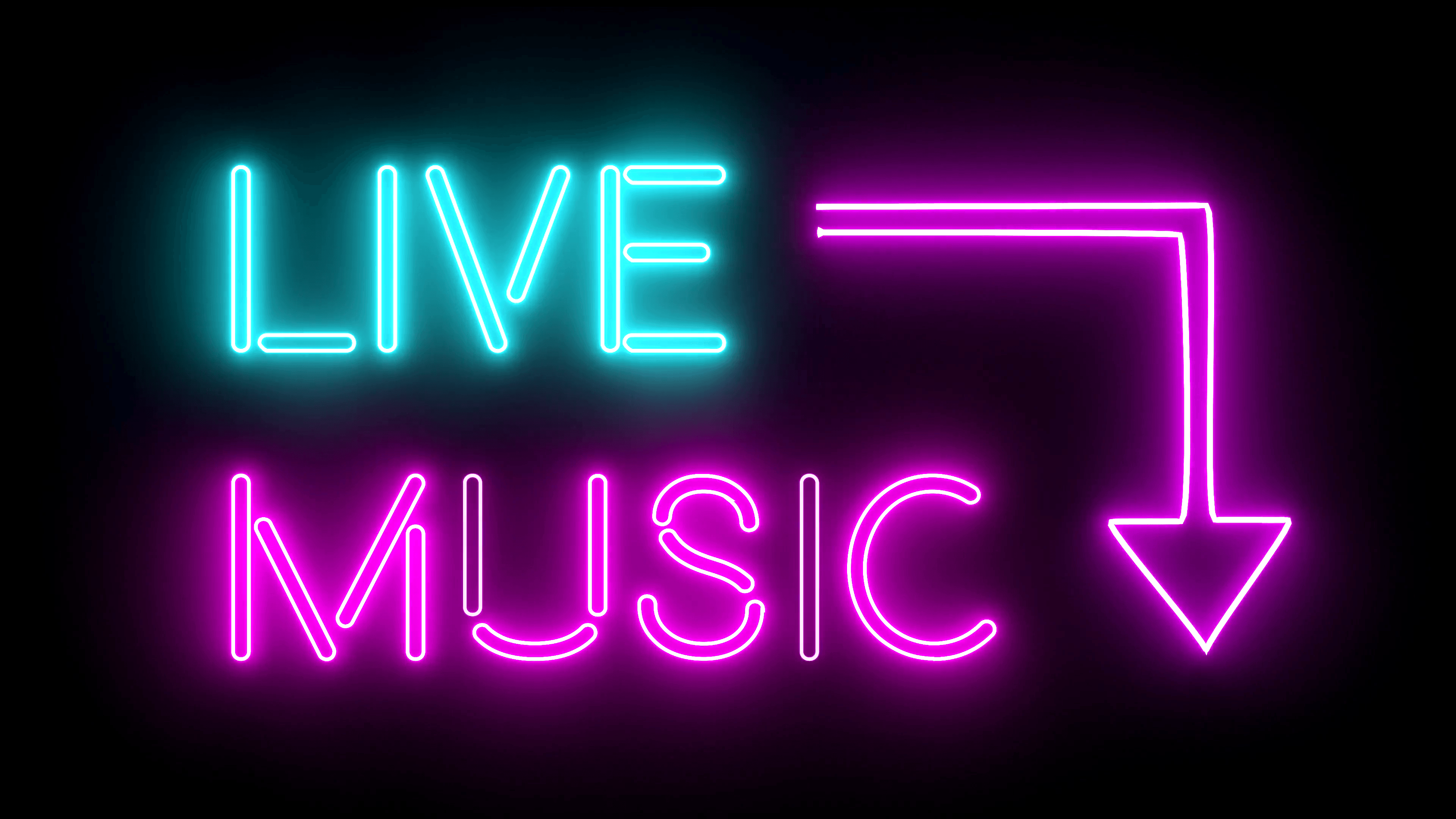 3840x2160 Neon Lights Music Wallpaper Widescreen, Desktop