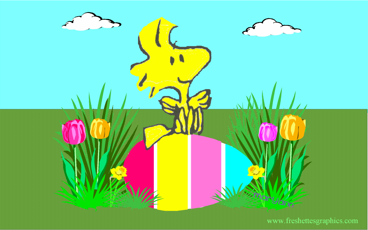 1280x800 It's the Easter Beagle, Charlie Brown!. Snoopy, woodstock, Snoopy, Desktop