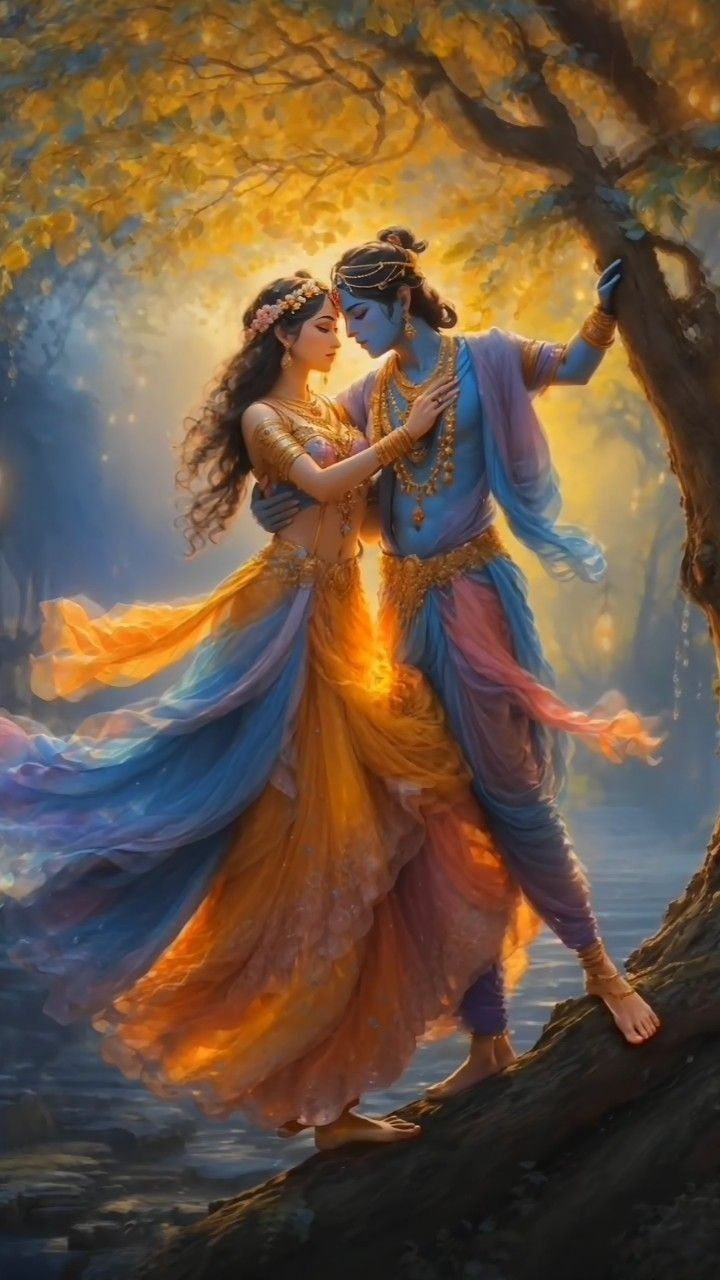 720x1280 Krishna, God illustrations, Radha, Phone