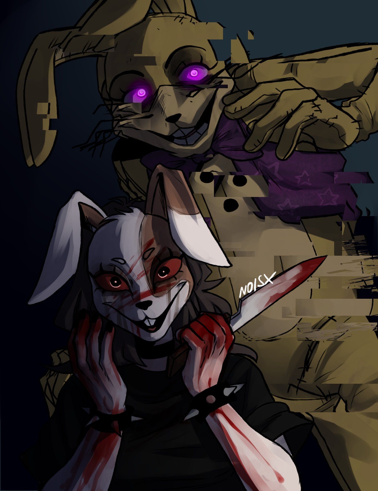 1580x2050 Noisx on Twitter. Fnaf wallpaper, Fnaf drawings, Anime fnaf, Phone