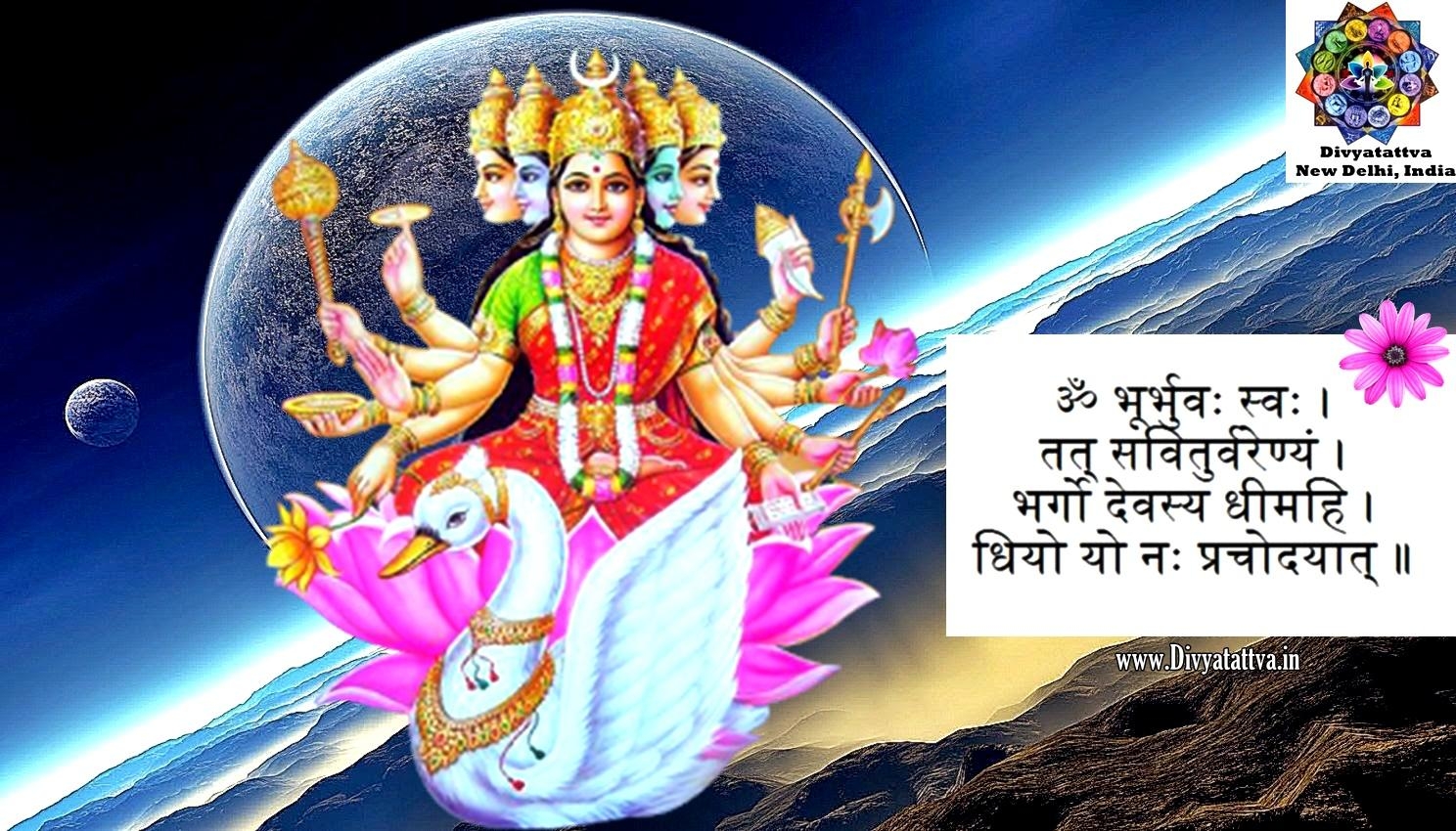 1490x850 Download Goddess Gayatri HD Wallpaper, HD Background Download, Desktop