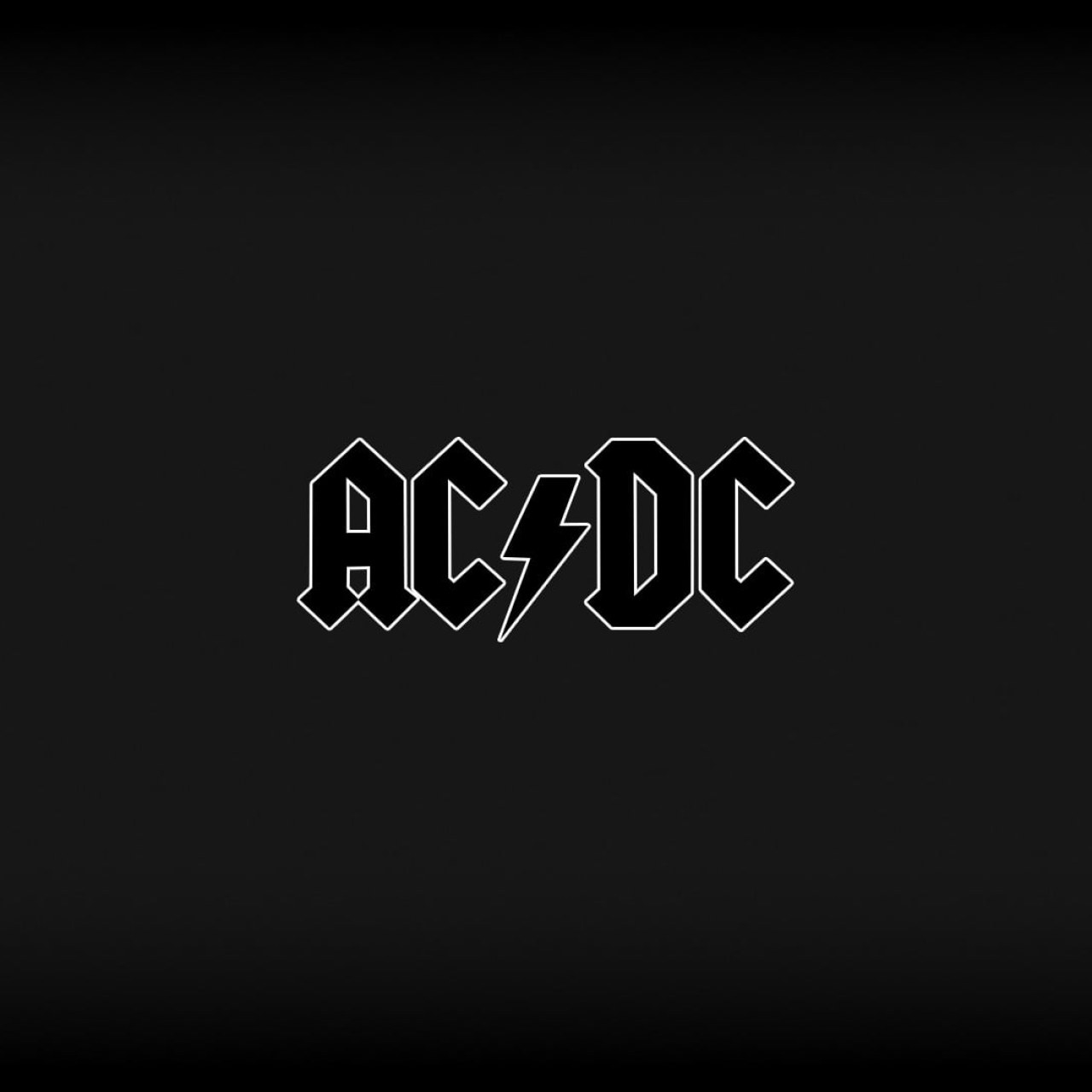 1280x1280 AC DC Logo On Black Wallpaper, Acdc, AC DC, Rock • Wallpaper For You HD Wallpaper For Desktop & Mobile, Phone