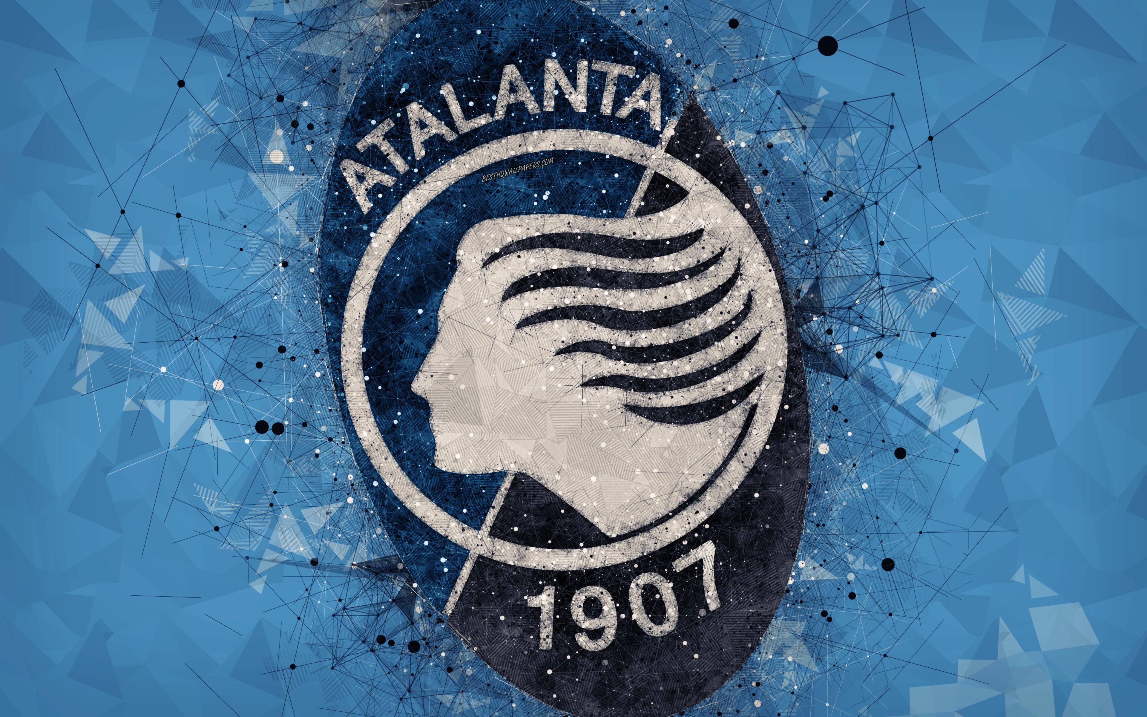 3840x2400 Download wallpaper Atalanta FC, 4k, Italian football club, creative, Desktop