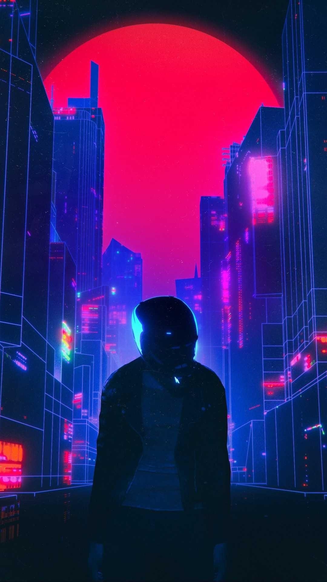 1080x1920 Minimalist Cyberpunk Wallpaper Phonewalpaperlist.com, Phone