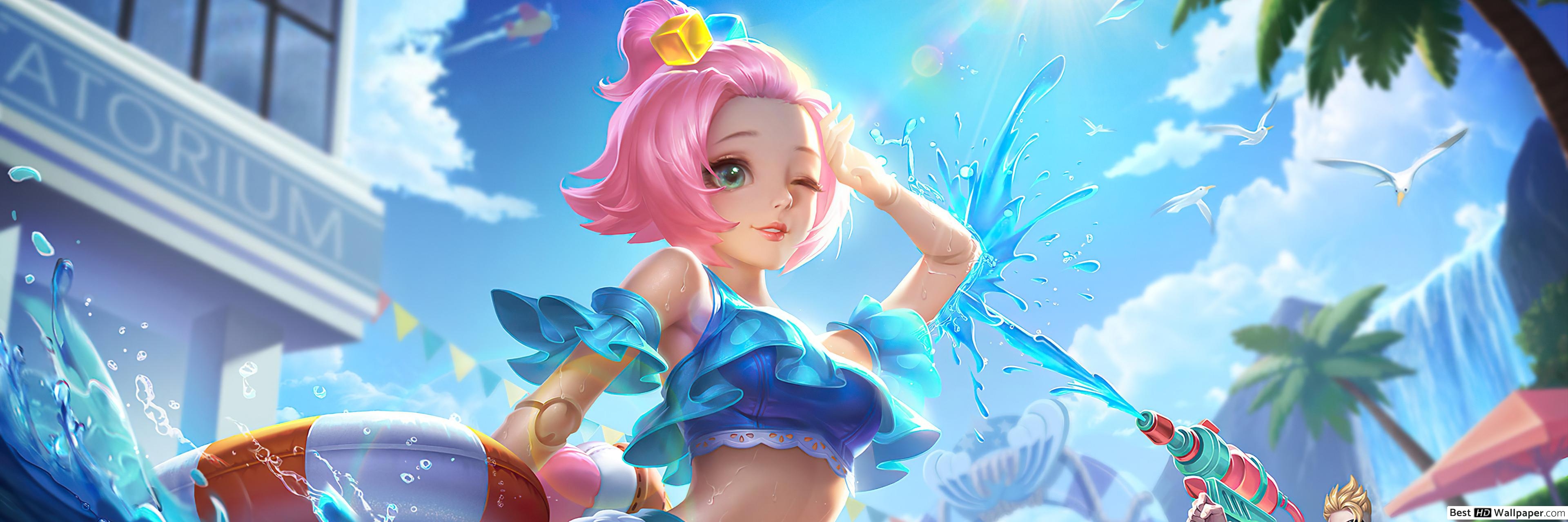 3840x1280 Angela Mobile Legends, Dual Screen