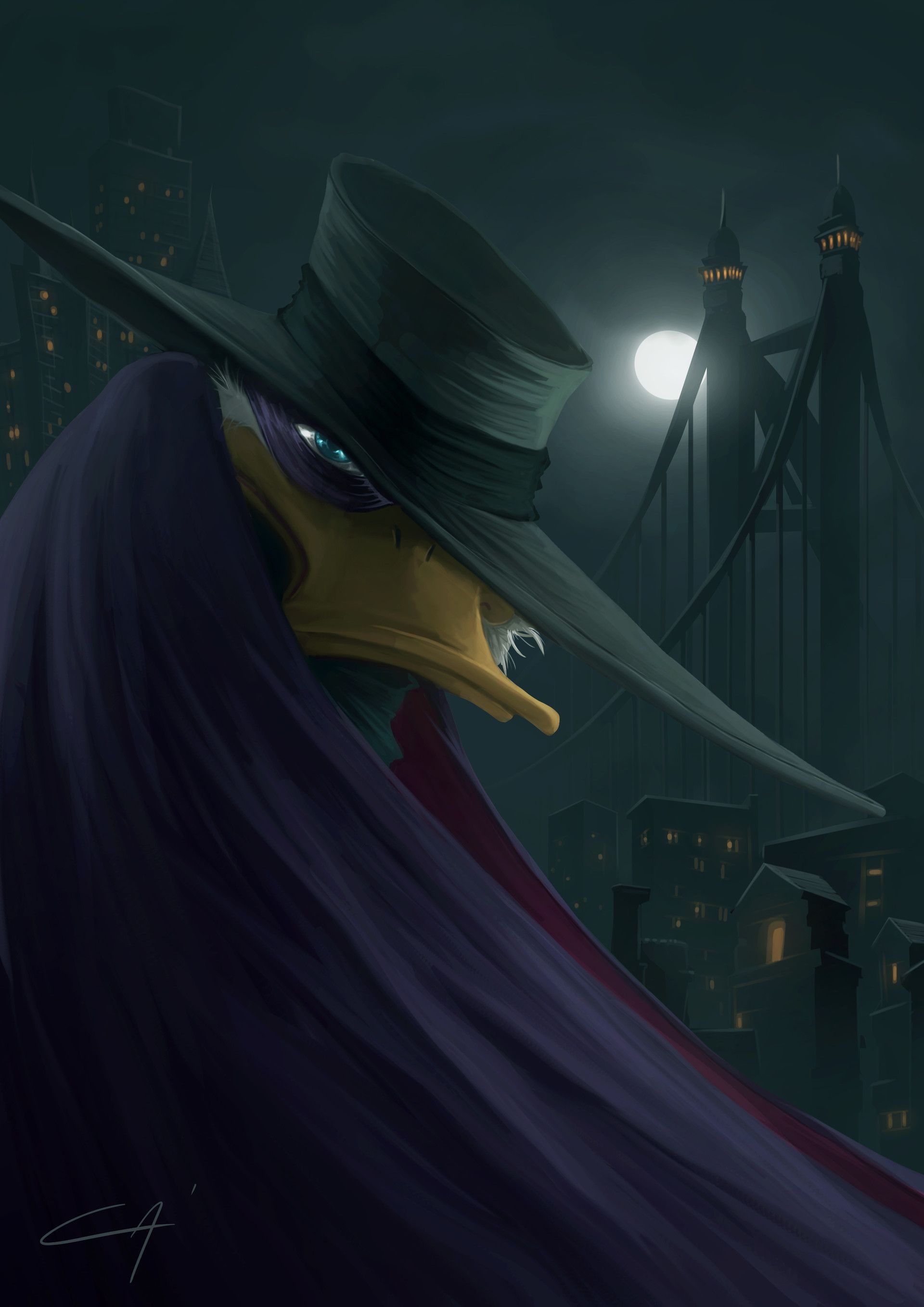 1920x2720 Darkwing Duck, Carmine Cassese, Phone