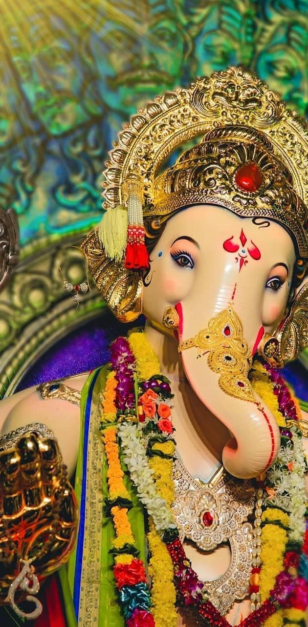 630x1280 Shree Ganesh wallpaper, Phone