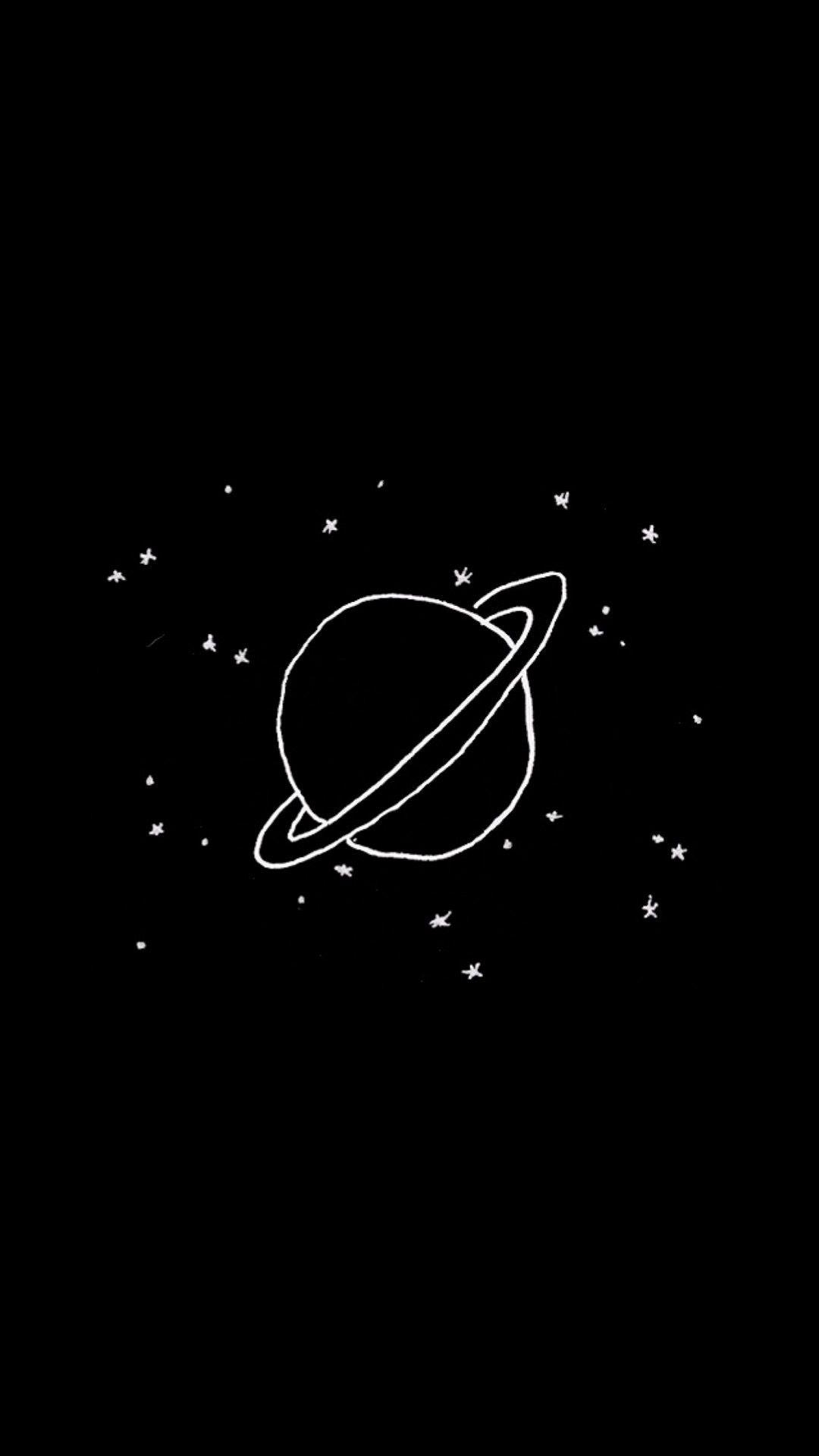 1080x1920 aesthetic#blackaesthetic#space#planet#stars#screensaver. Black, Phone