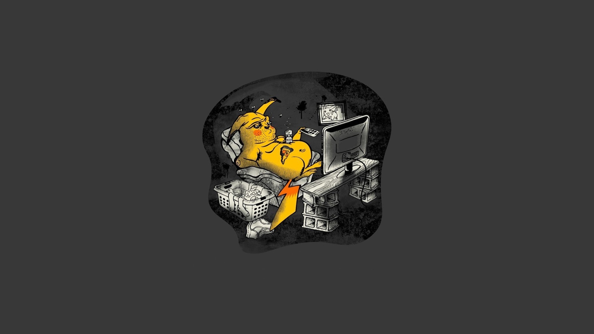 2050x1160 Pikachu Pokemon Abstract Cartoons Simple Wallpaper Star Wars, Desktop