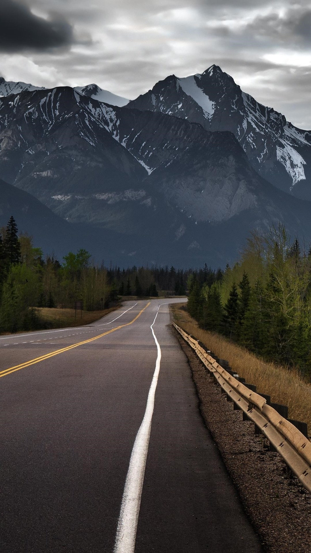 1080x1920  road, mountains, nature, clouds for iPhone 8 wallpaper, Phone