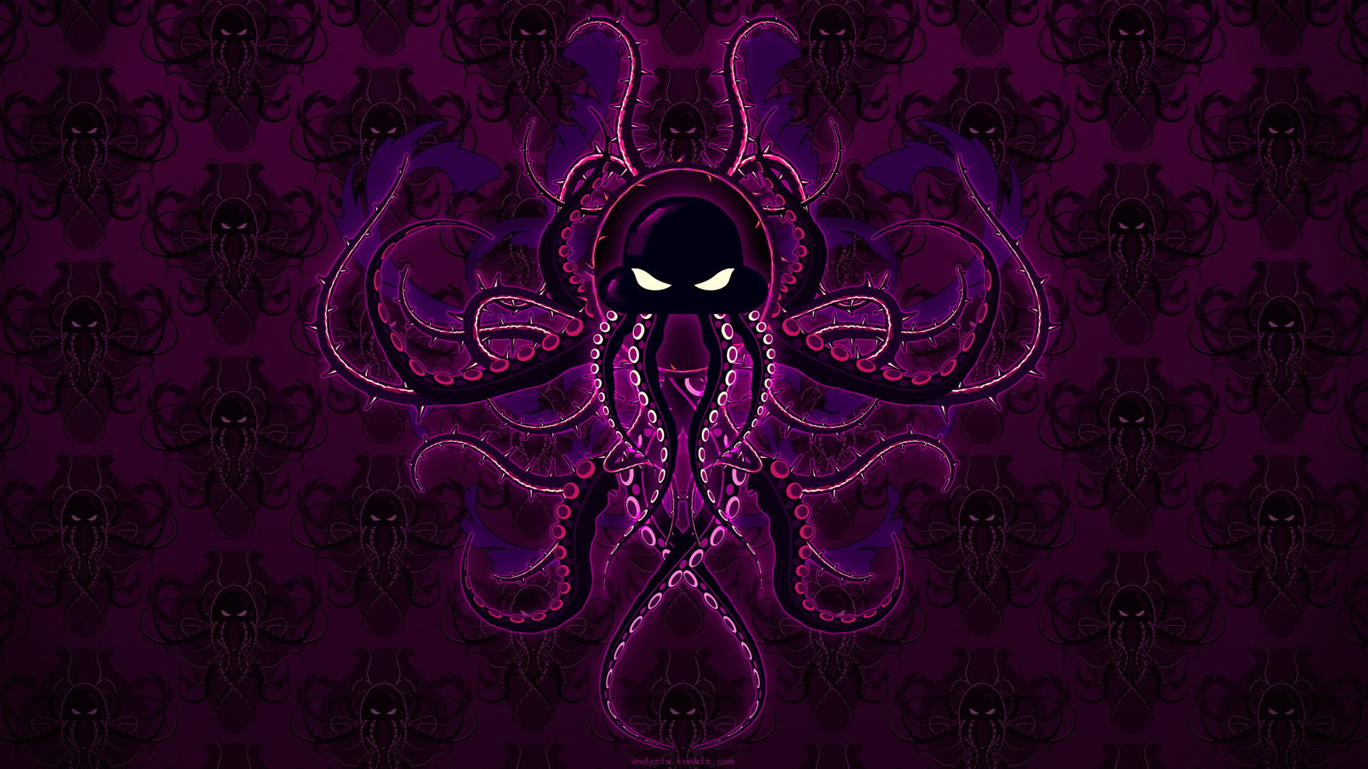 1920x1080 Purple Octopus Art, HD Artist, 4k Wallpaper, Image, Background, Desktop