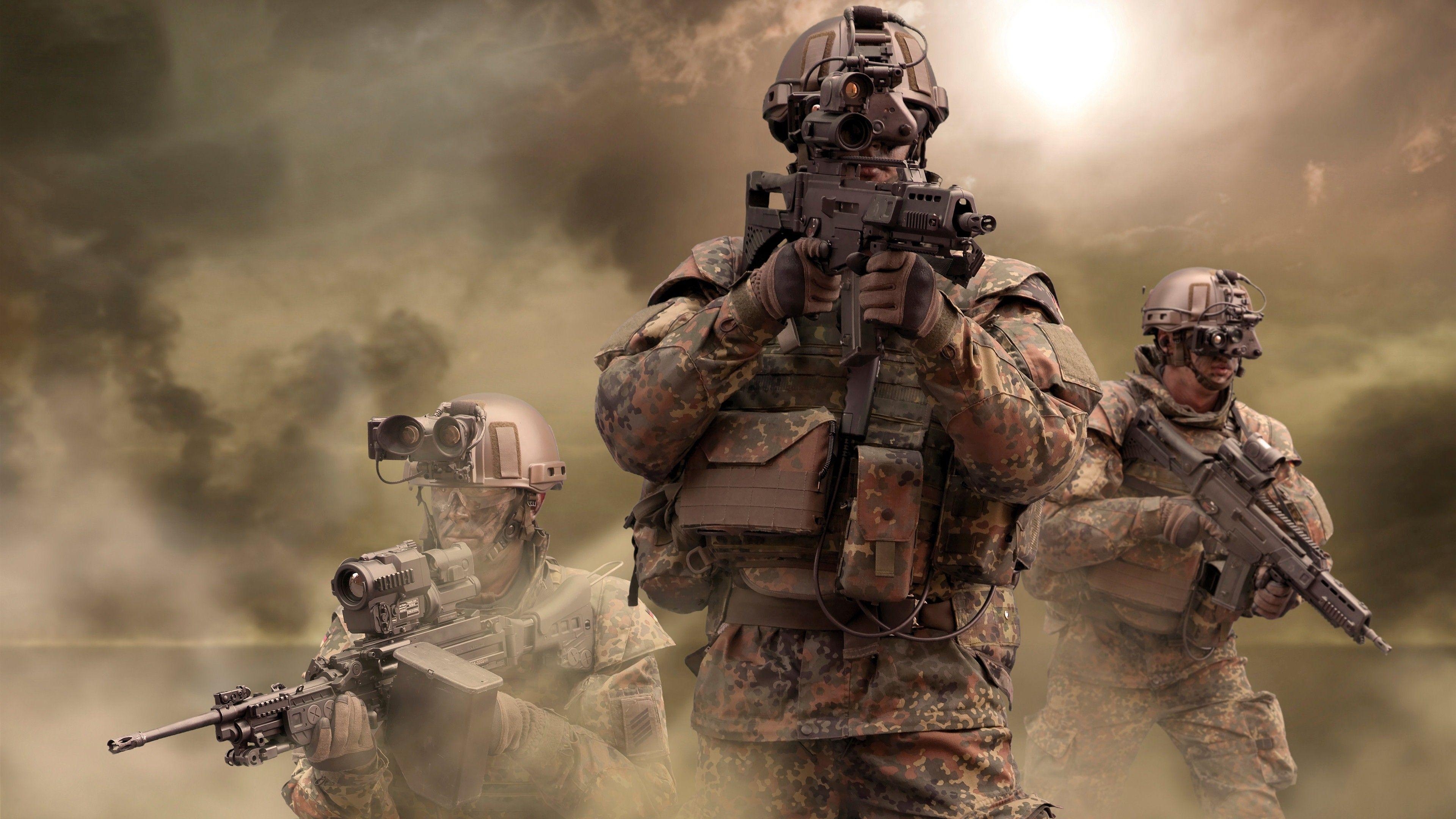 3840x2160 Army Soldier Background Wallpaper, Desktop