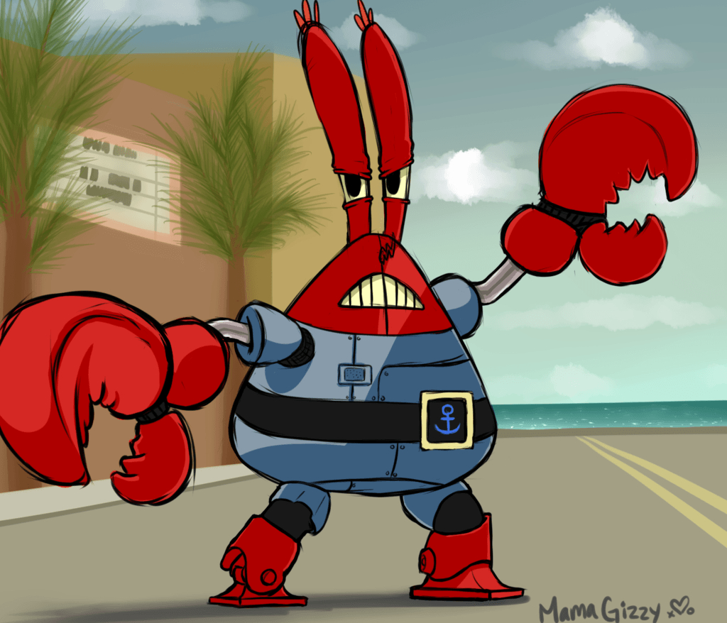 1030x880 Sir Pinch A Lot Mr. Krabs On Sponge Out Of Water, Desktop