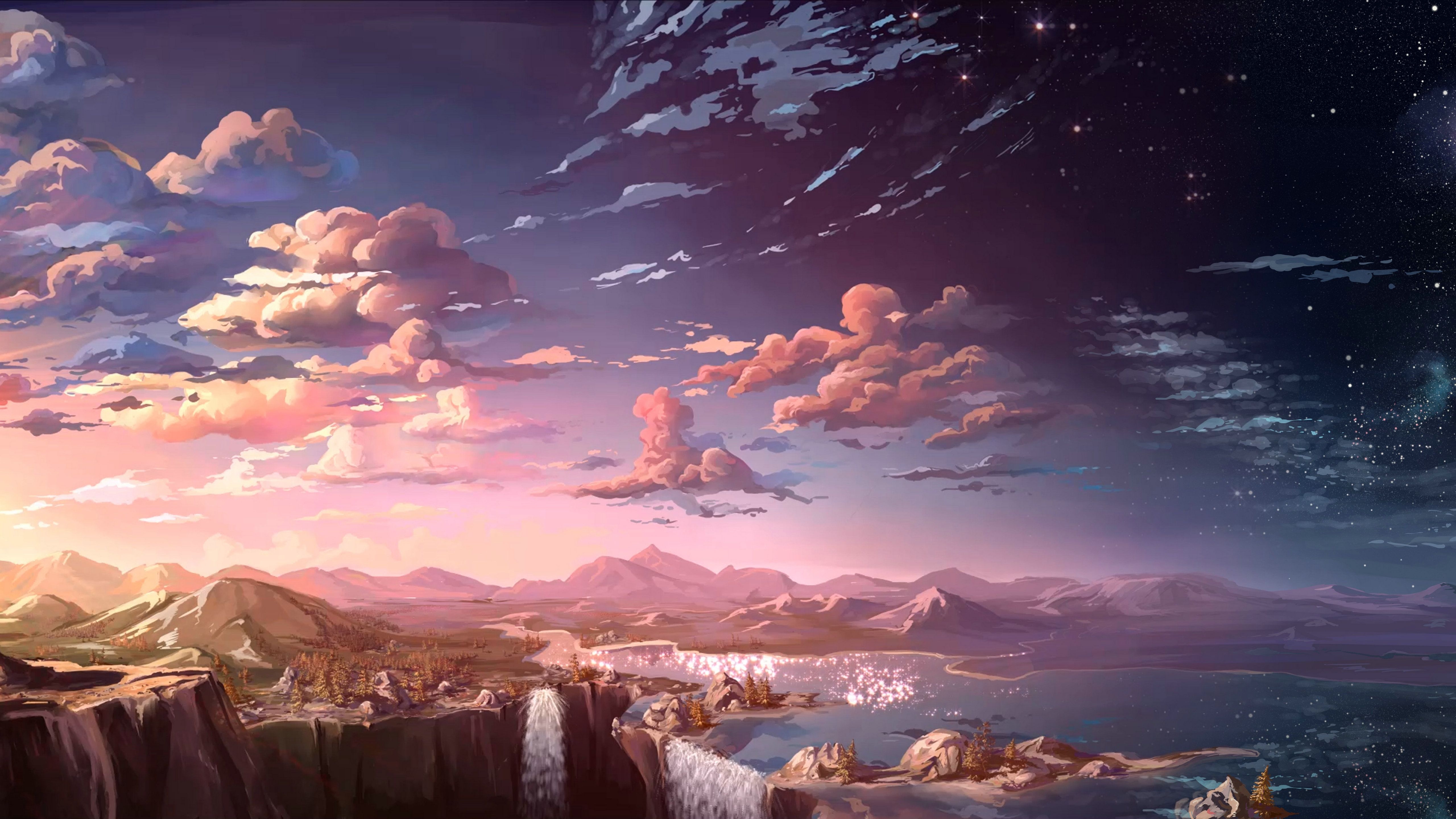 5120x2880 Anime Landscape Wallpaper Free Anime Landscape Background, Desktop