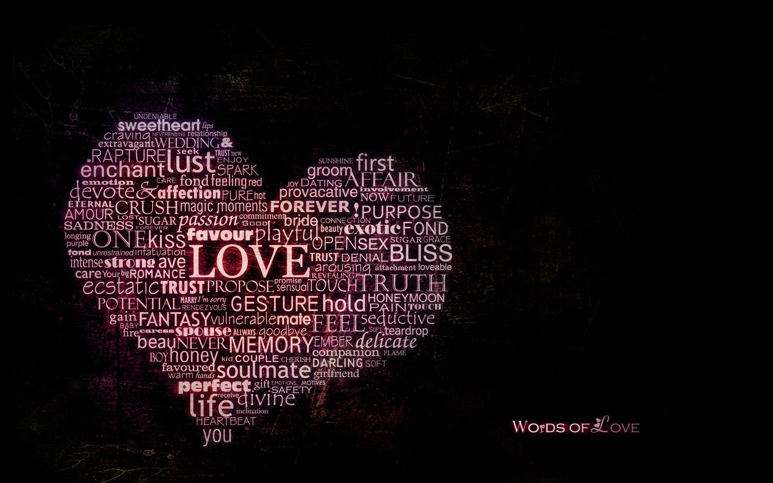 2560x1600 Words of love desktop PC and Mac wallpaper, Desktop