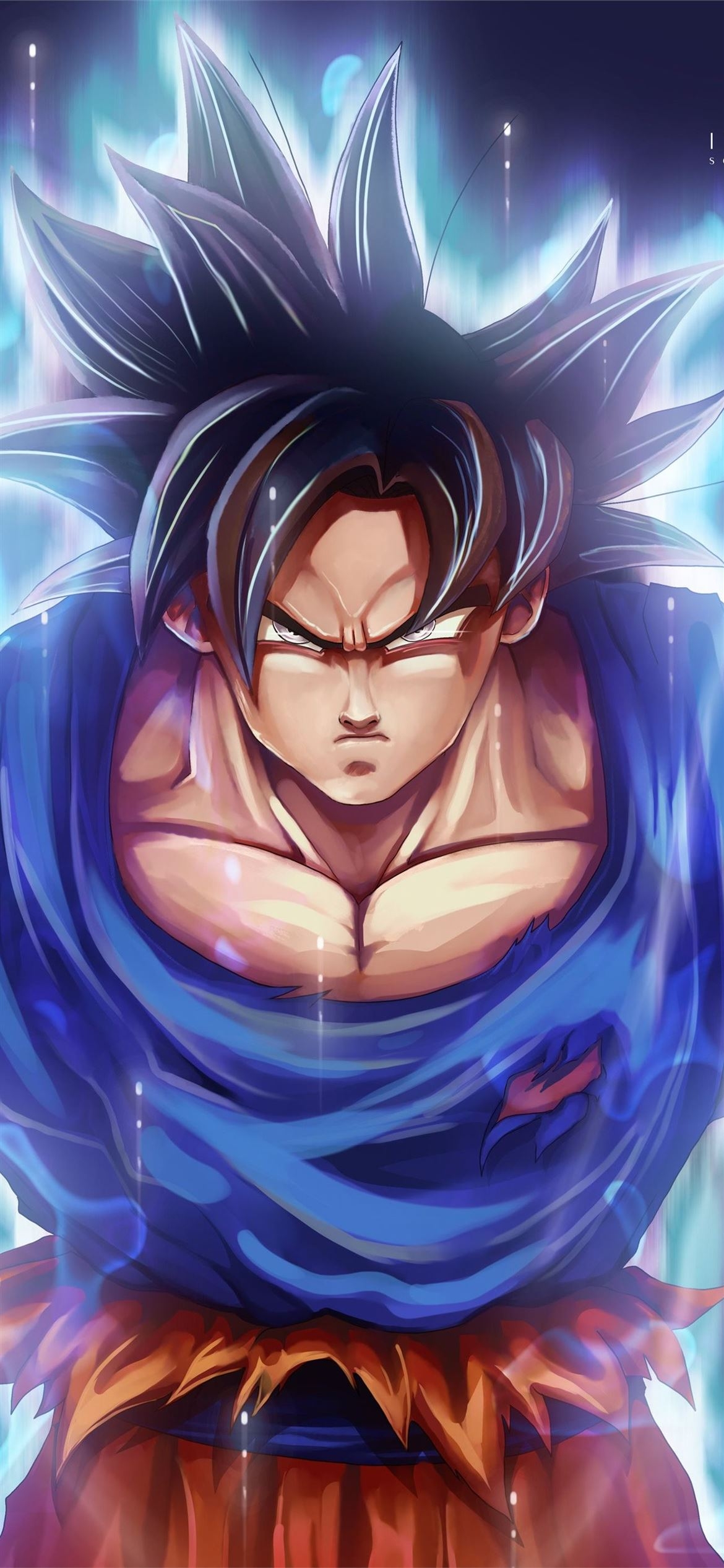 1170x2540 Badass Goku Ultra Instinct iPhone iPhone Wallpaper Free Download, Phone