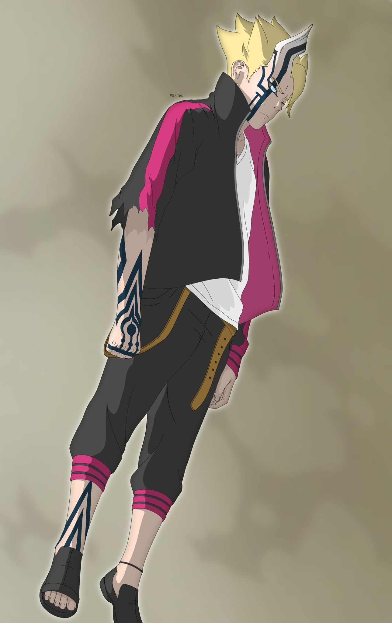 1290x2050 karma Boruto Fan Art, Phone