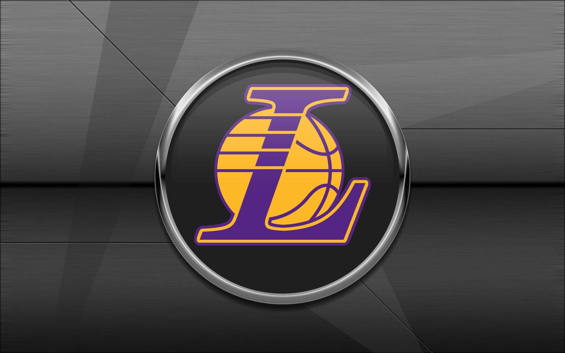 1920x1200 Sleek Gray Logo Lakers HD Wallpaper, Desktop