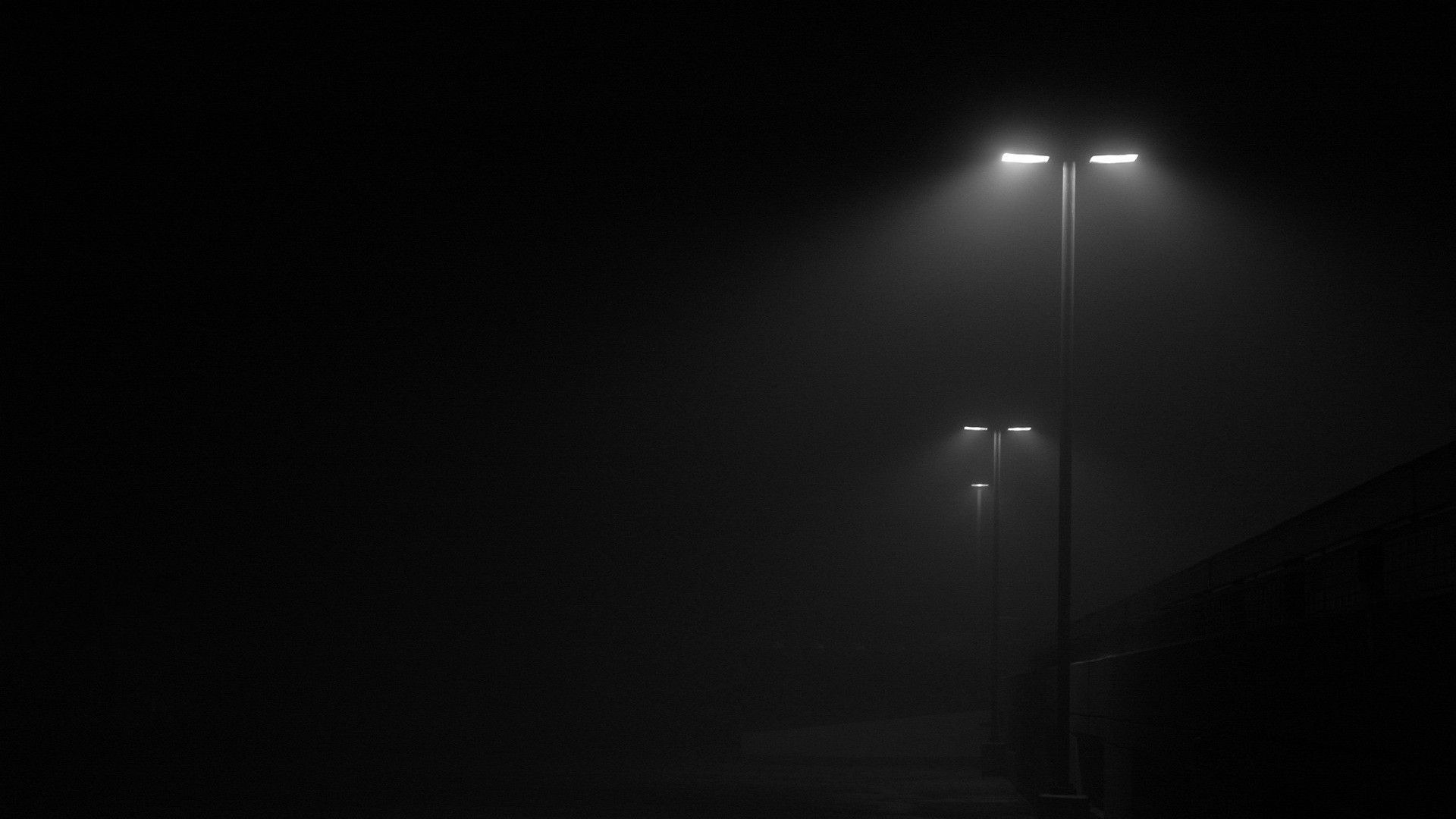 1920x1080 #night, #urban, #alone, #street light, #monochrome, wallpaper. Mocah.org HD Wallpaper, Desktop