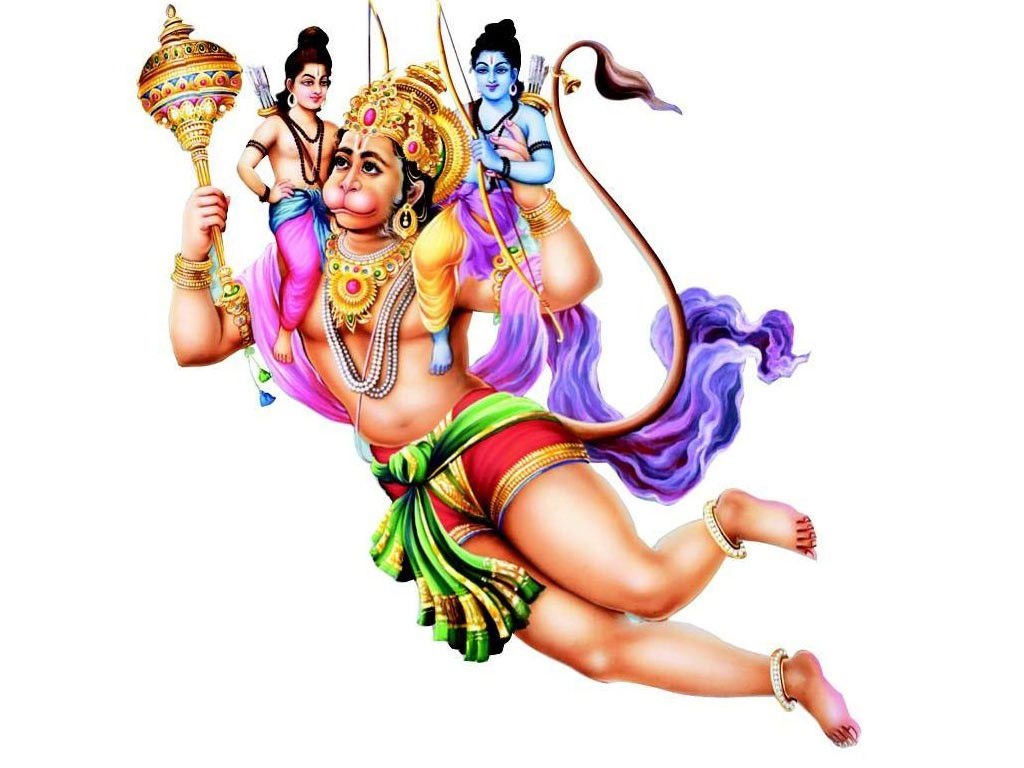 1030x770 flying hanuman png, Desktop