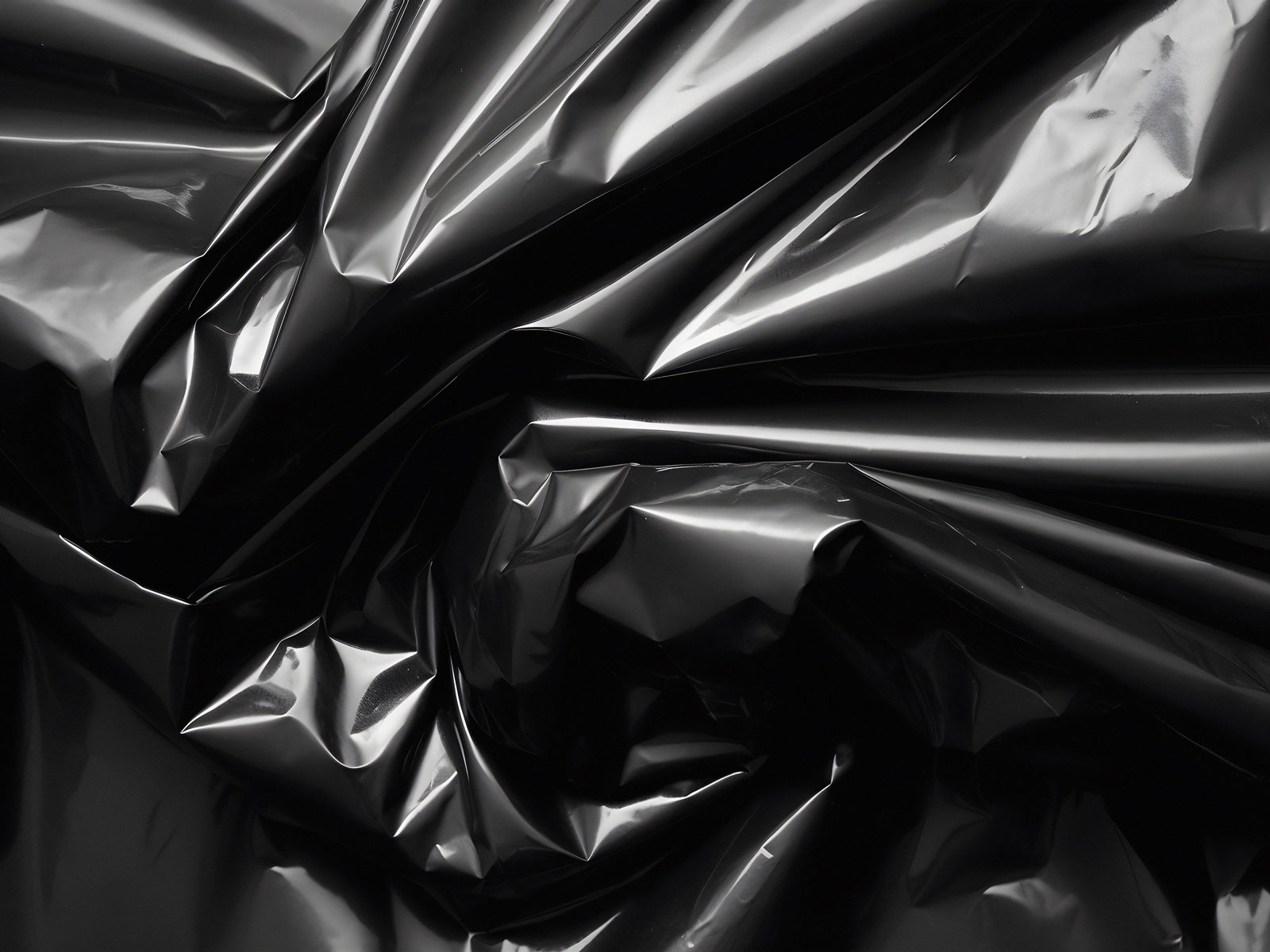 1600x1200 Black Wrinkled Plastic Wrap Texture, Desktop