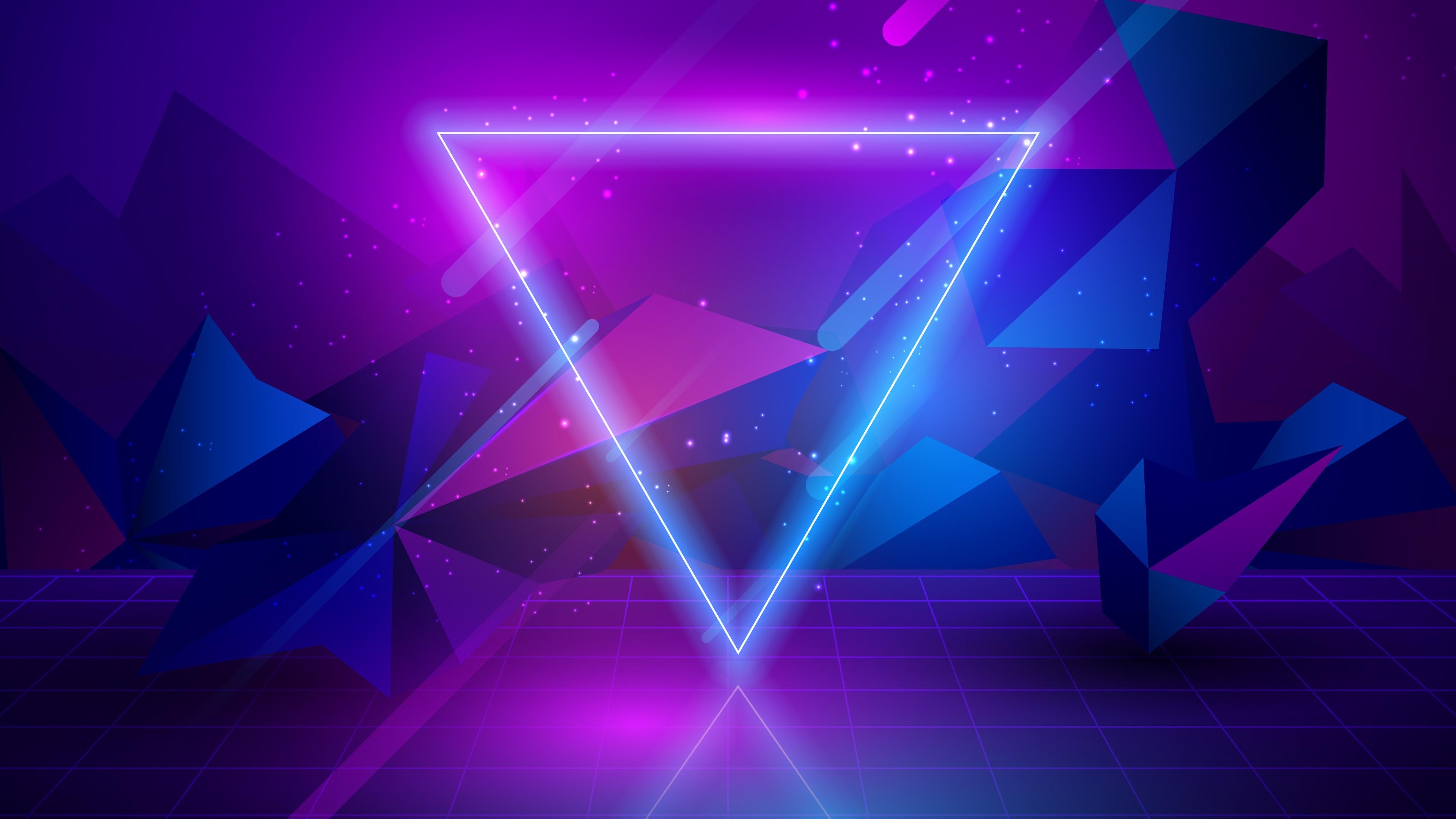 3840x2160 Neon Abstract Wallpaper, Desktop