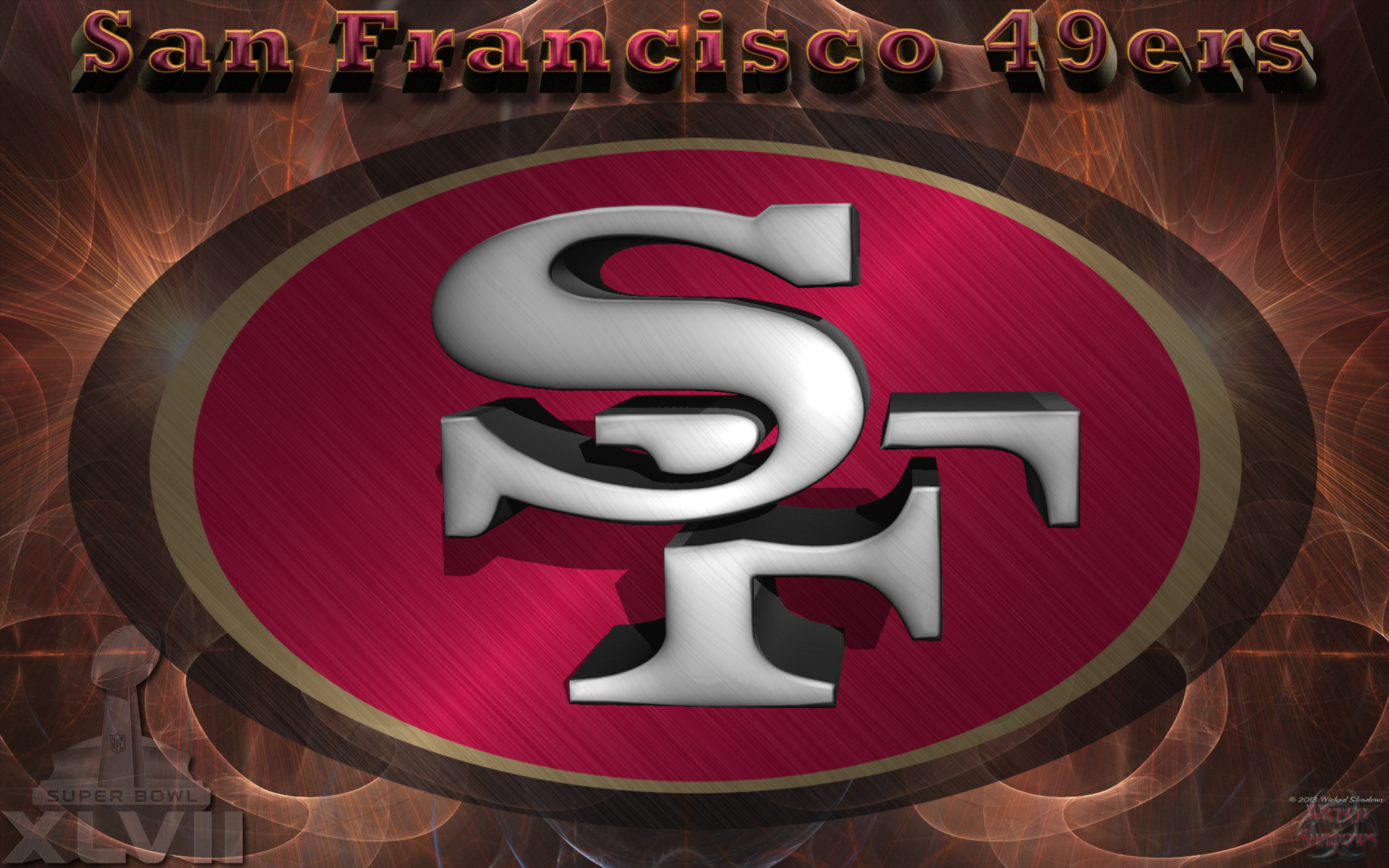 2050x1280 San Francisco 49ers Wallpaper 3D, Desktop