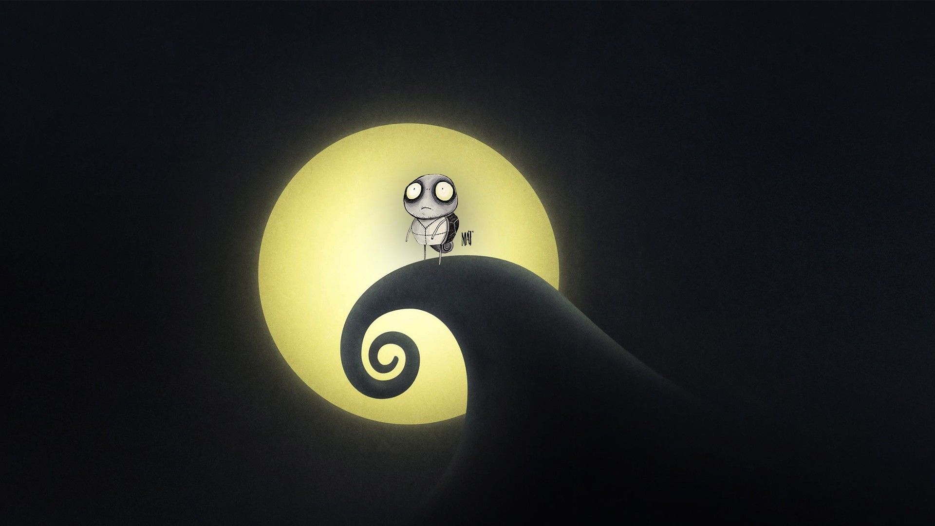 1920x1080 Tim Burton Nightmare Shadow Black Background Wallpaper:, Desktop