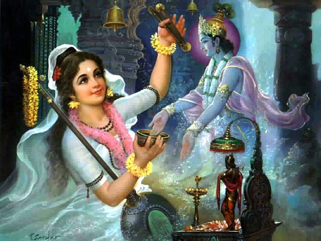 1030x770 Meerabai And Bhagwan Shree Krishna Krishna And Meera HD Wallpaper, Desktop