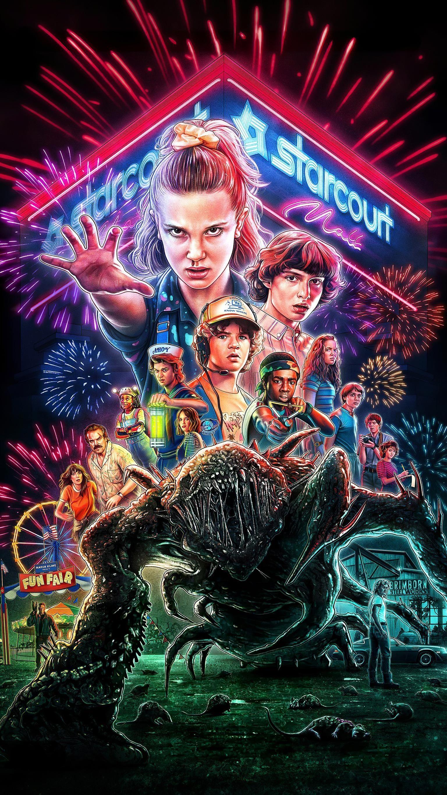 1540x2740 Stranger Things Phone Wallpaper. Stranger things in 2019, Phone