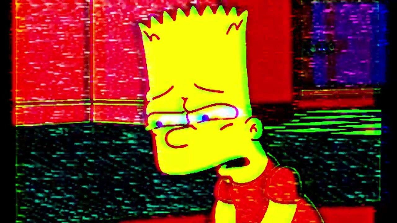 1280x720 Vhs Sad Bart, Desktop