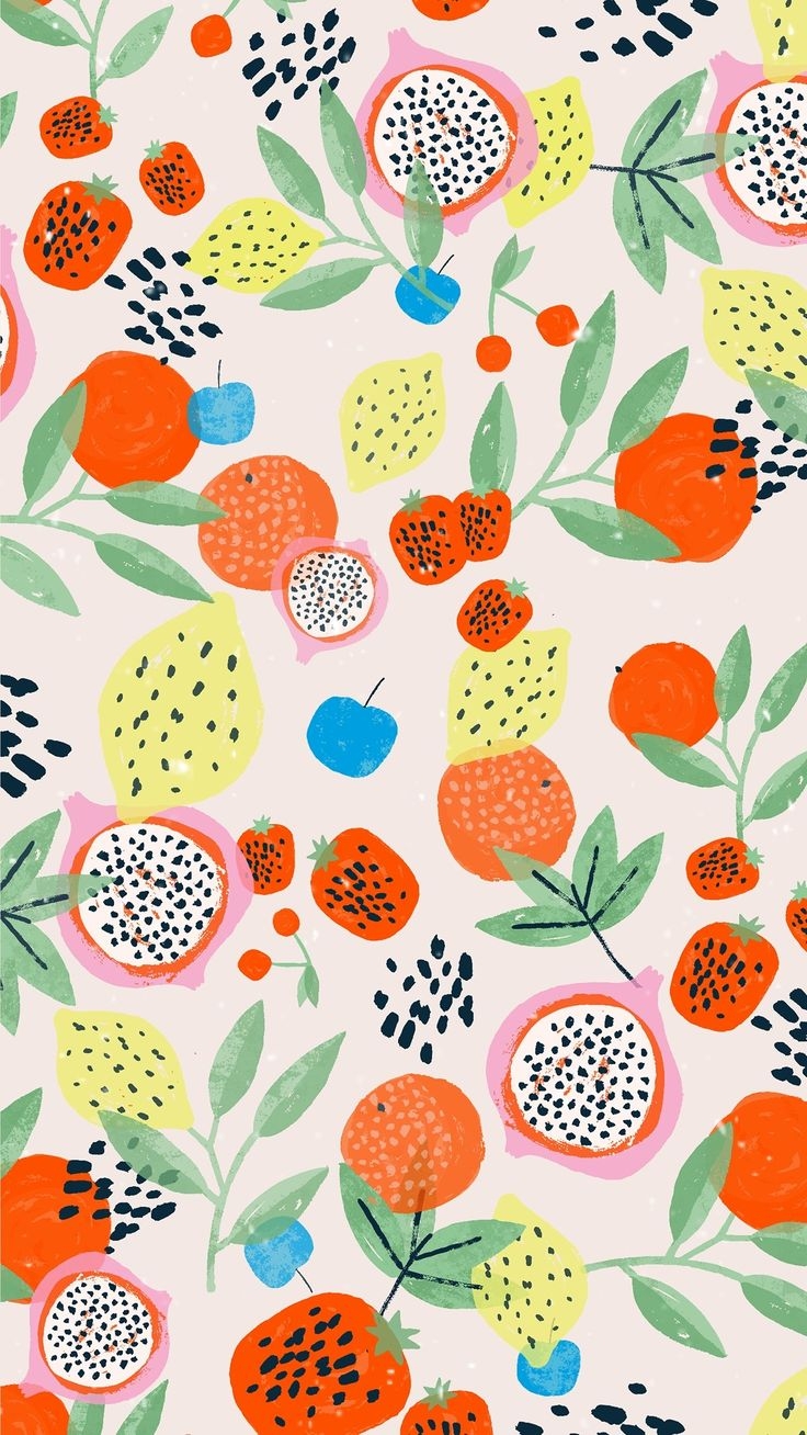 740x1310 Fruit Wallpaper. Cute patterns, Phone