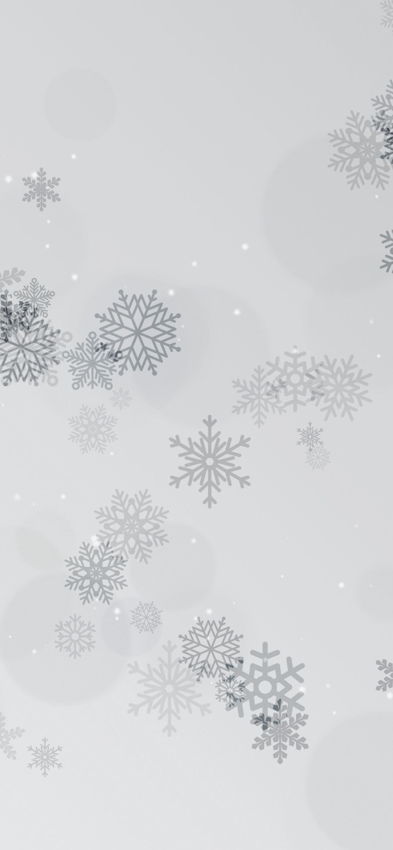 1290x2780 Falling snowflakes wallpaper to match iPhone 13 Pro colors, Phone